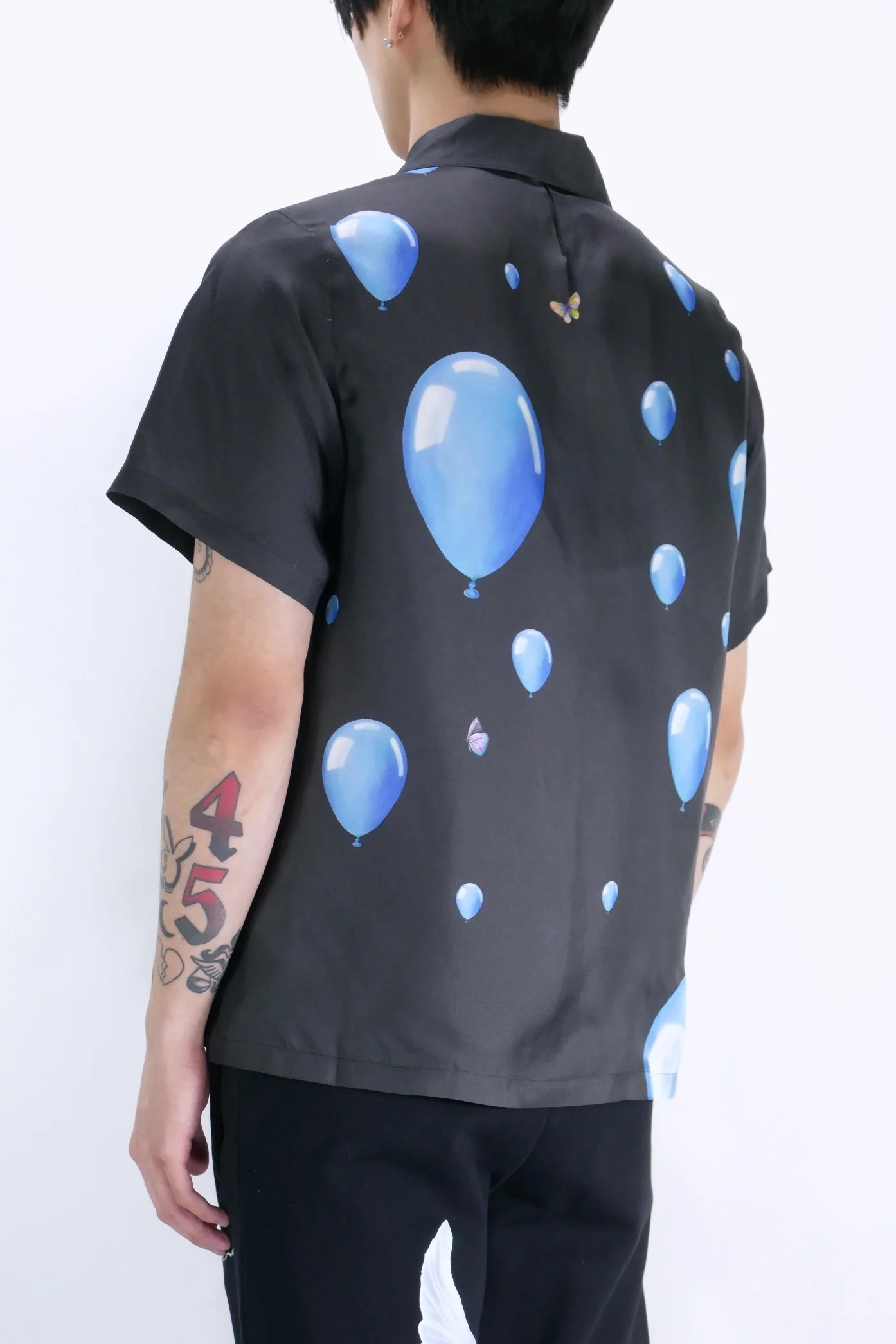 3.Paradis Dreaming Balloon Shirt - Black - Image 3