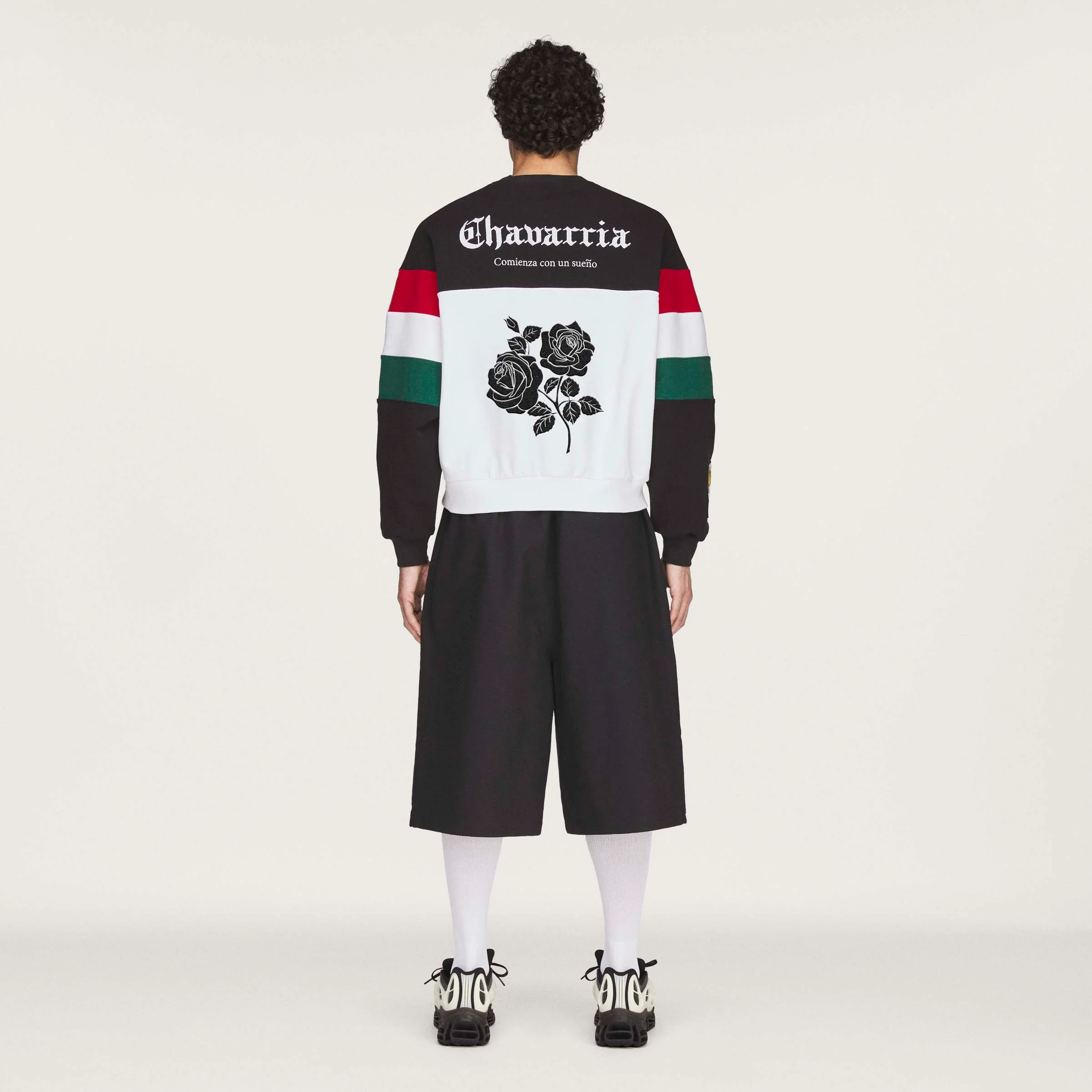 Adidas Originals x Willy Chavarria WC Fleece Crewneck - Black/White - Image 3