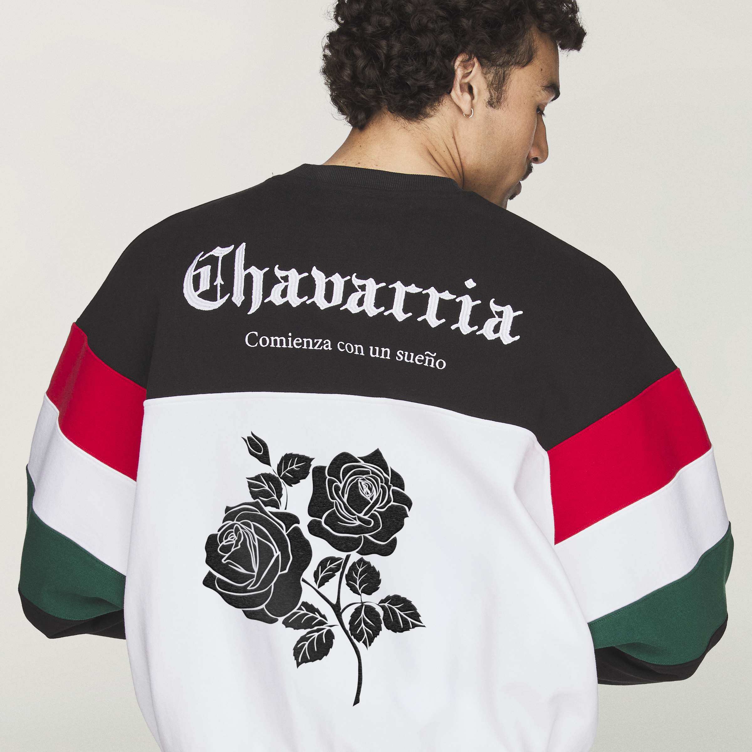 Adidas Originals x Willy Chavarria WC Fleece Crewneck - Black/White - Image 6