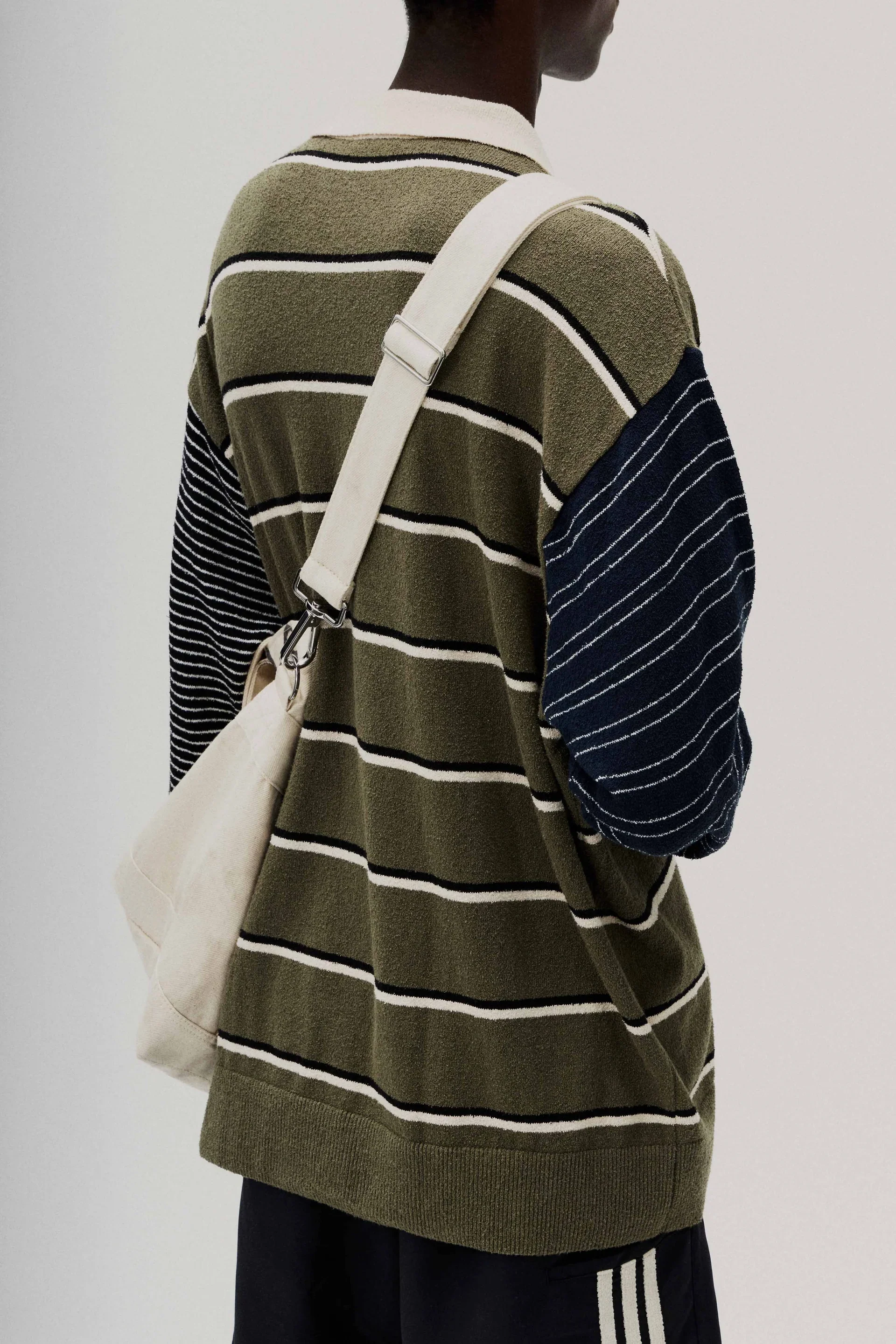 Adidas x Song For The Mute ADI007 L/S Polo Tee - Olive - Image 2