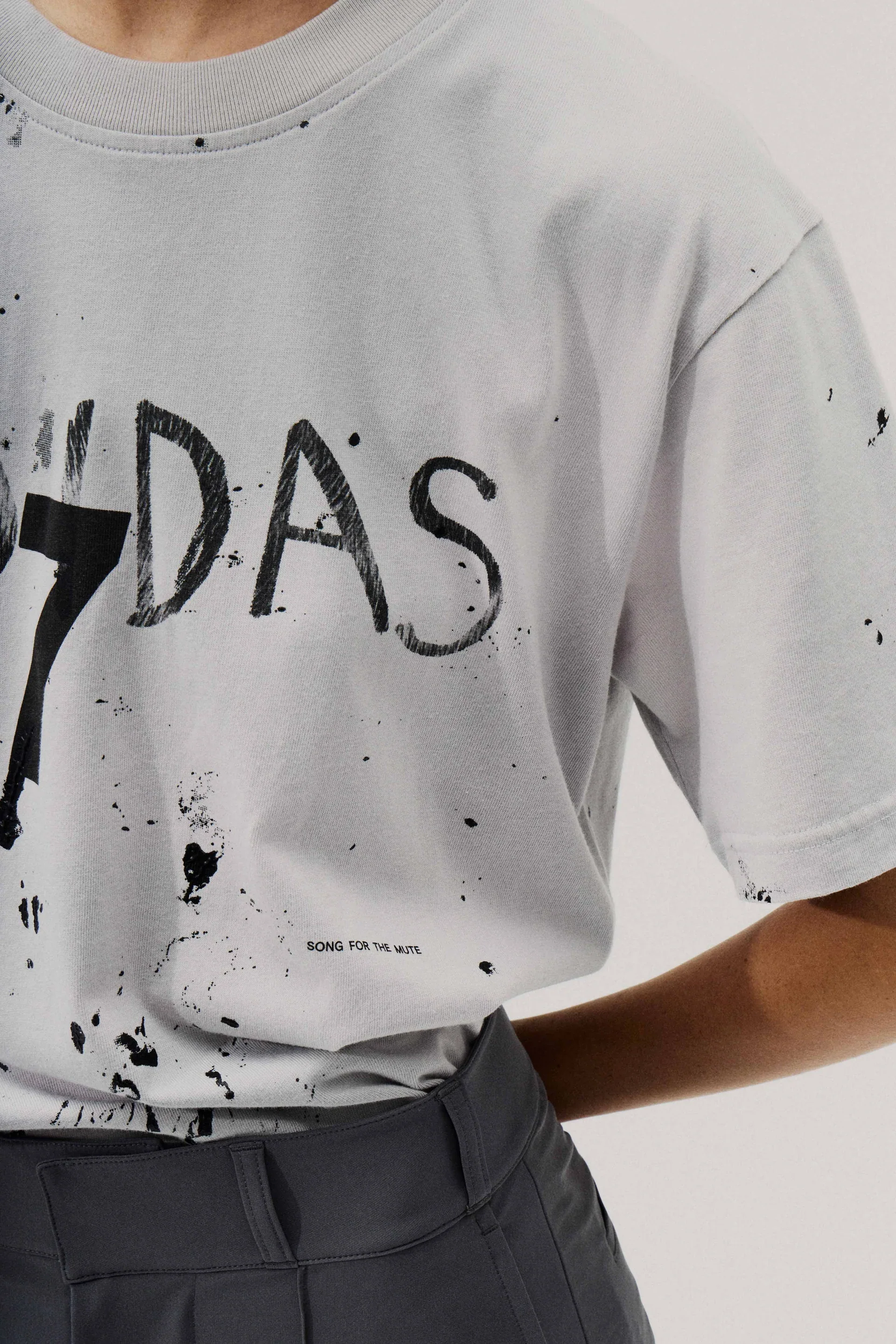 Adidas x Song For The Mute ADI007 Tee - Grey - Image 4