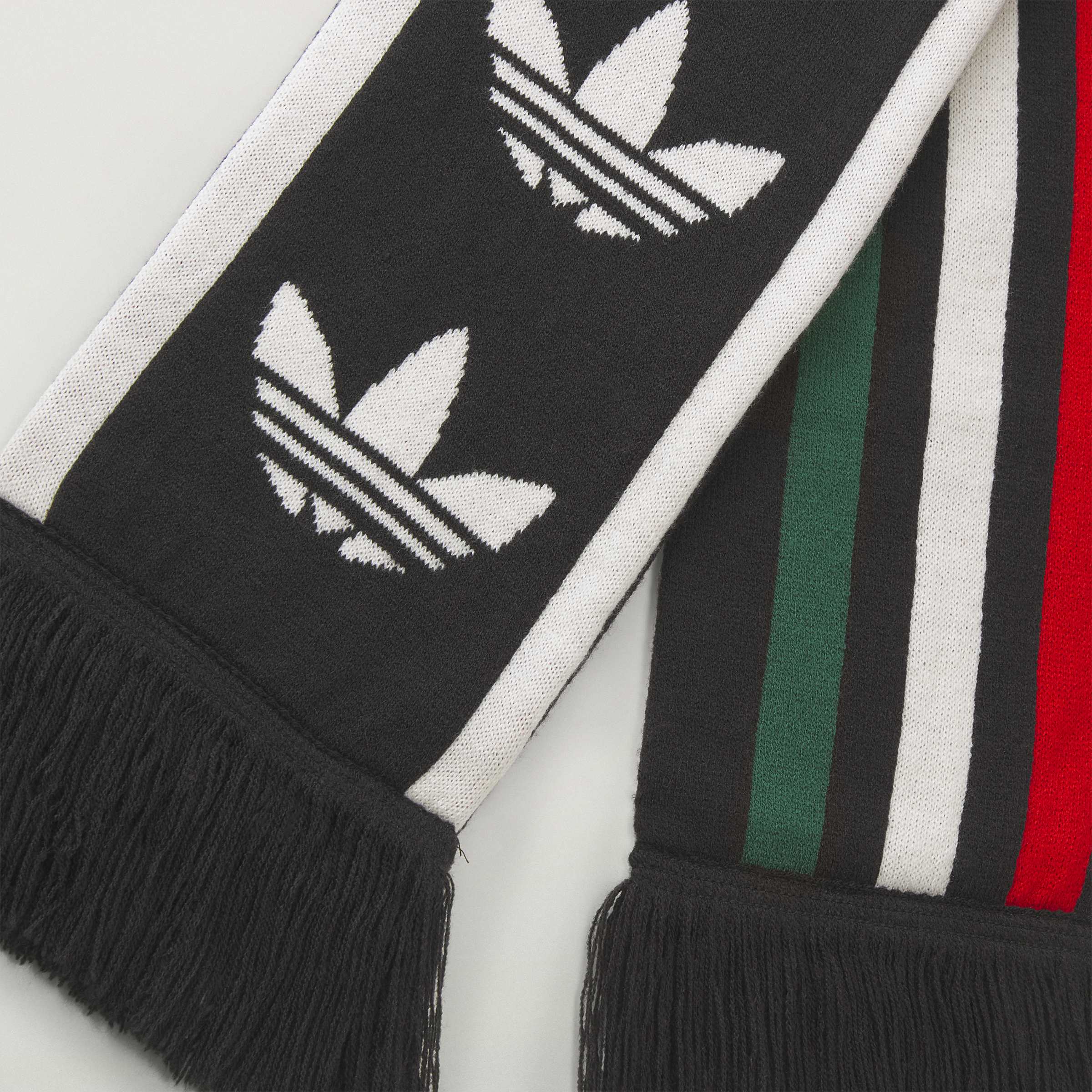 Adidas x Willy Chavarria WC Scarf - Black/Better Scarlet/Collegiate Green - Image 3