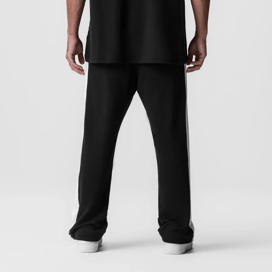ASRV Waffle Knit Relaxed Sweatpant - Black/White - Image 2