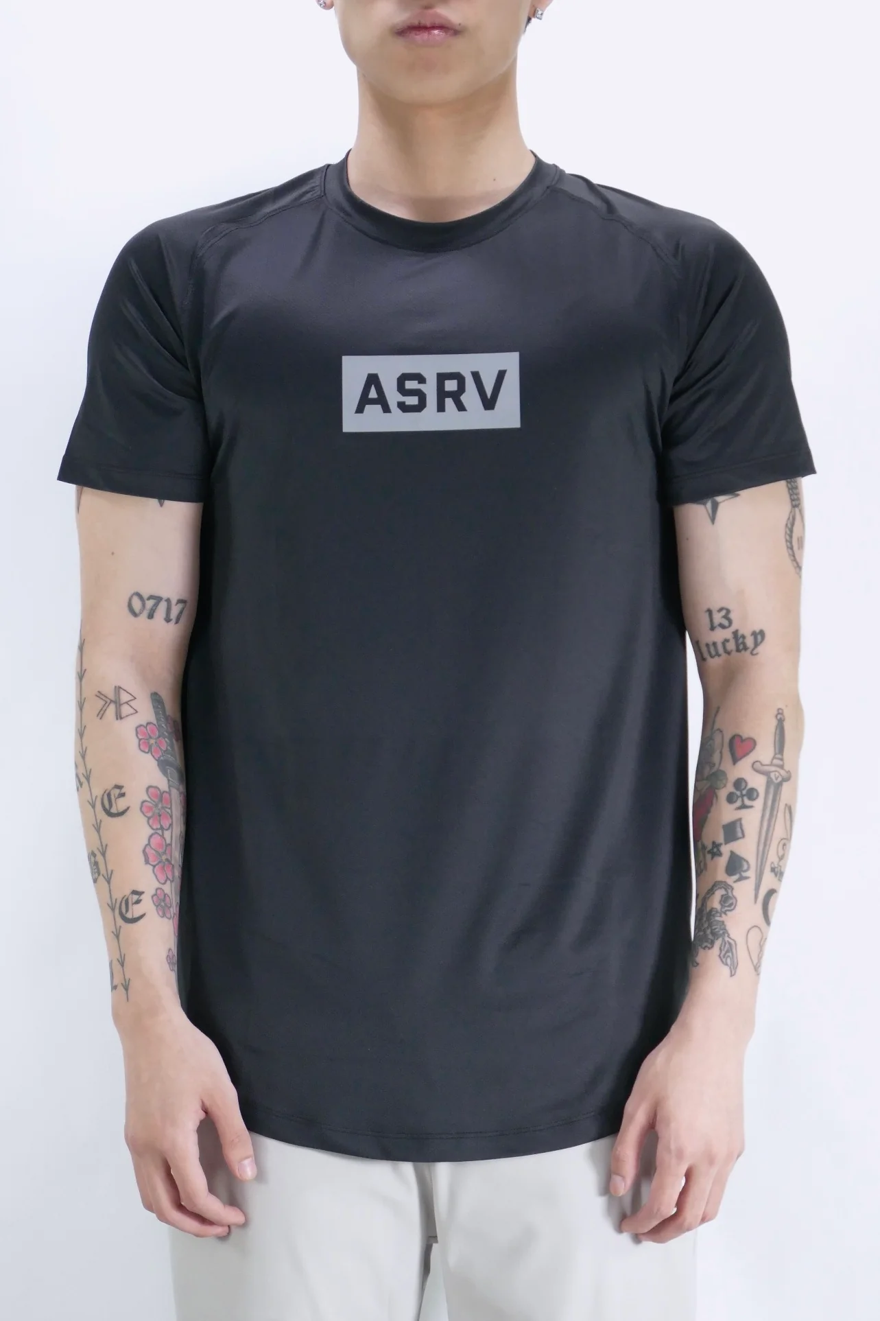 ASRV AerosilverĀ® Established Box Logo Tee - Black