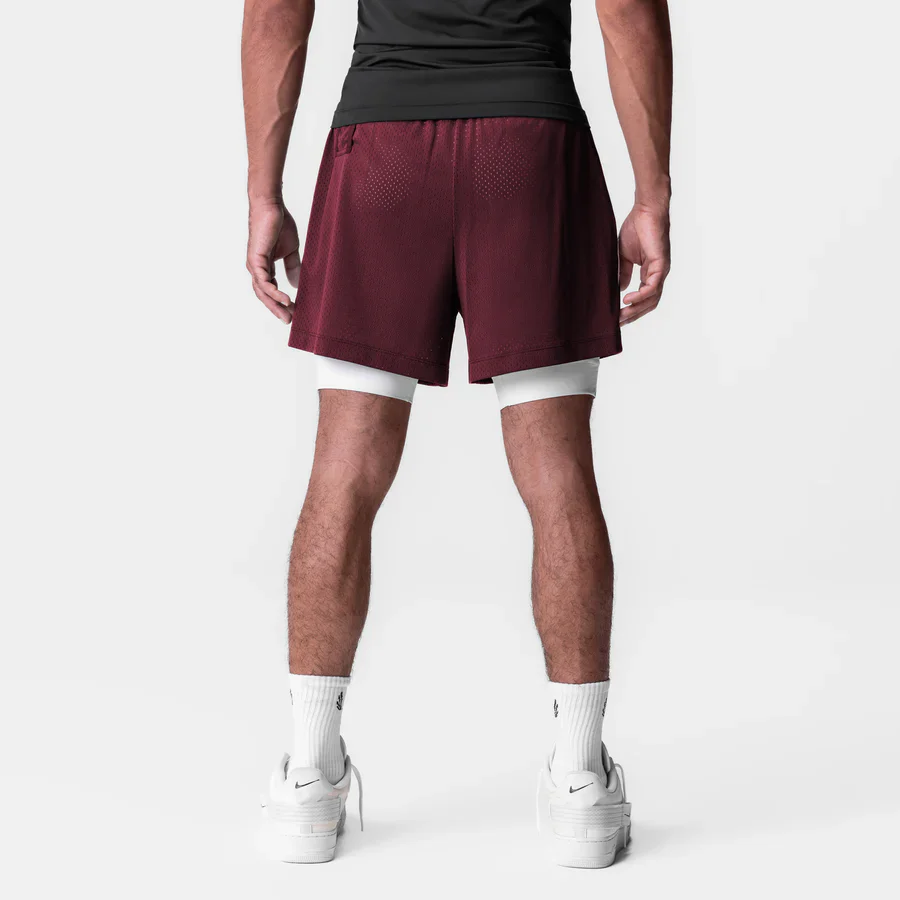 ASRV Ion-Mesh 5" Liner Shorts - Crimson - Image 2