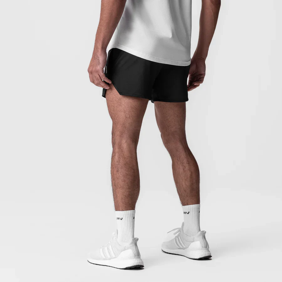 ASRV Linerless Shorts - Black "Bracket" - Image 2