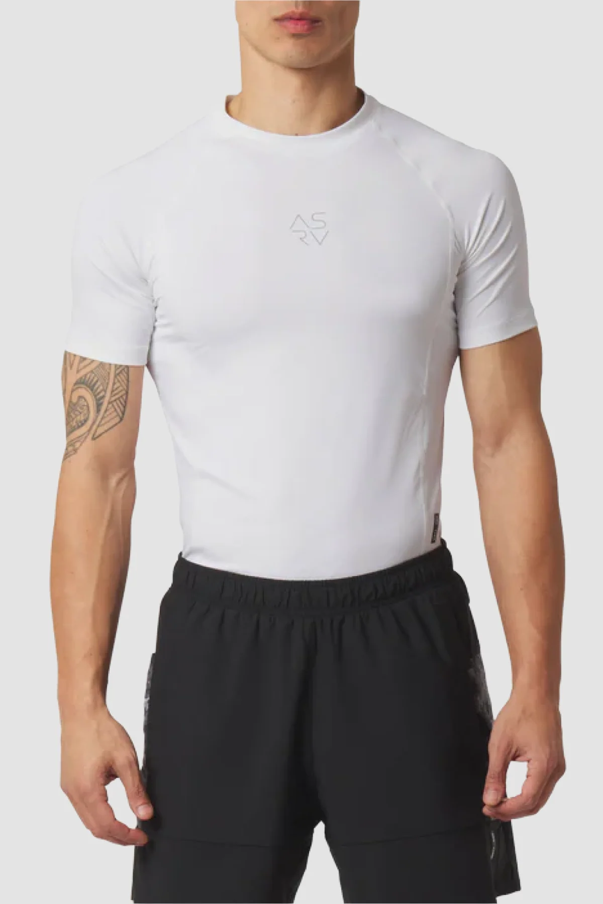 ASRV LYCRA® ADAPTIV SS Baselayer Tee - White