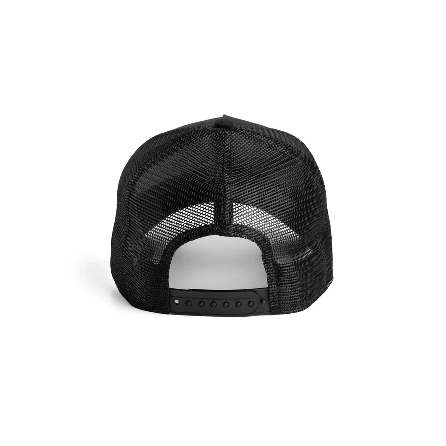 ASRV New Era® 9Forty® A-Frame Trucker Hat - Black/Black - Image 3