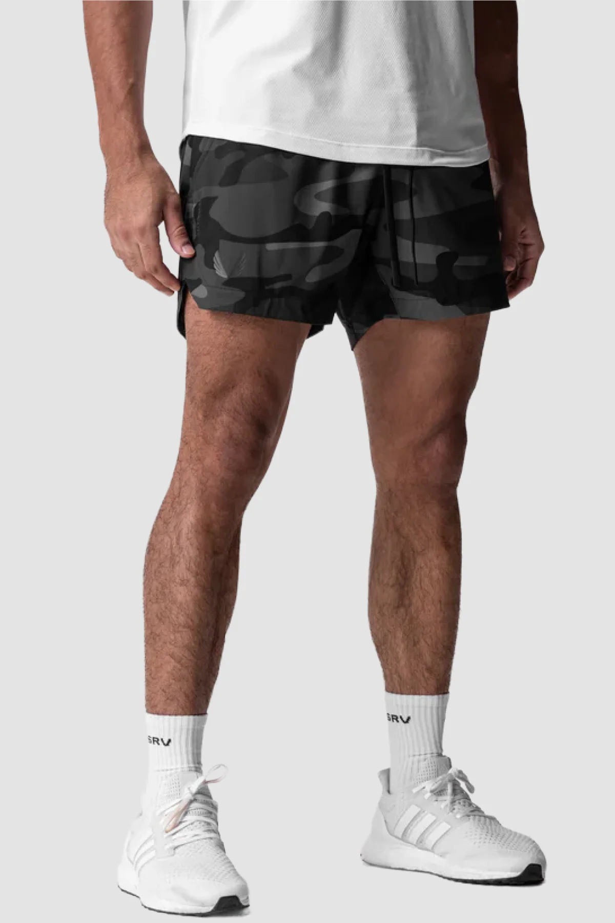 ASRV TETRA-LITEĀ® 5" Lineless Wings Shorts - Black/Camo
