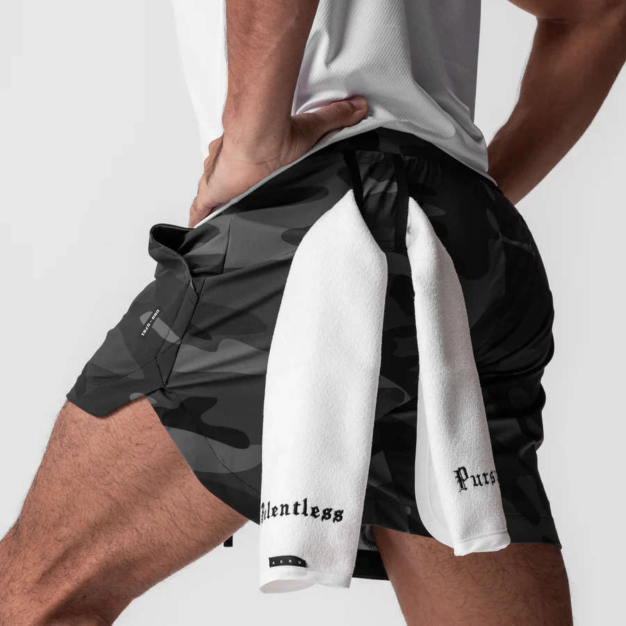ASRV TETRA-LITEĀ® 5" Lineless Wings Shorts - Black/Camo - Image 3