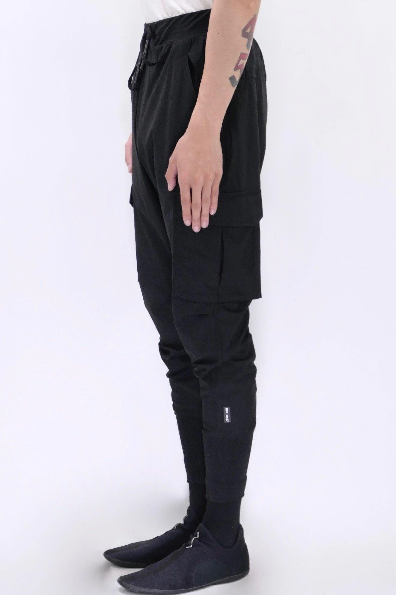 ASRV Tetra-LiteĀ® Cargo High Rib Joggers - Black - Image 3