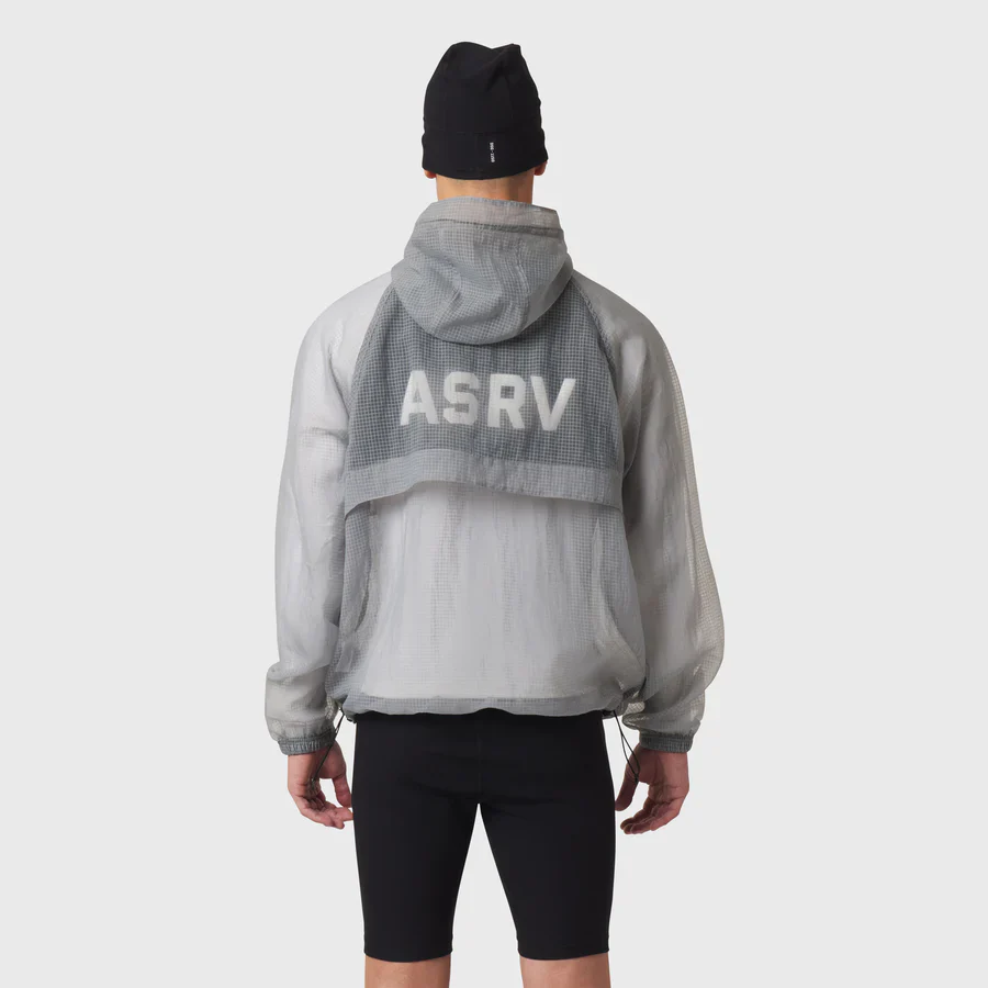 ASRV Weather Ready Transparent Ripstop Shell Jacket - Slate Grey - Image 2