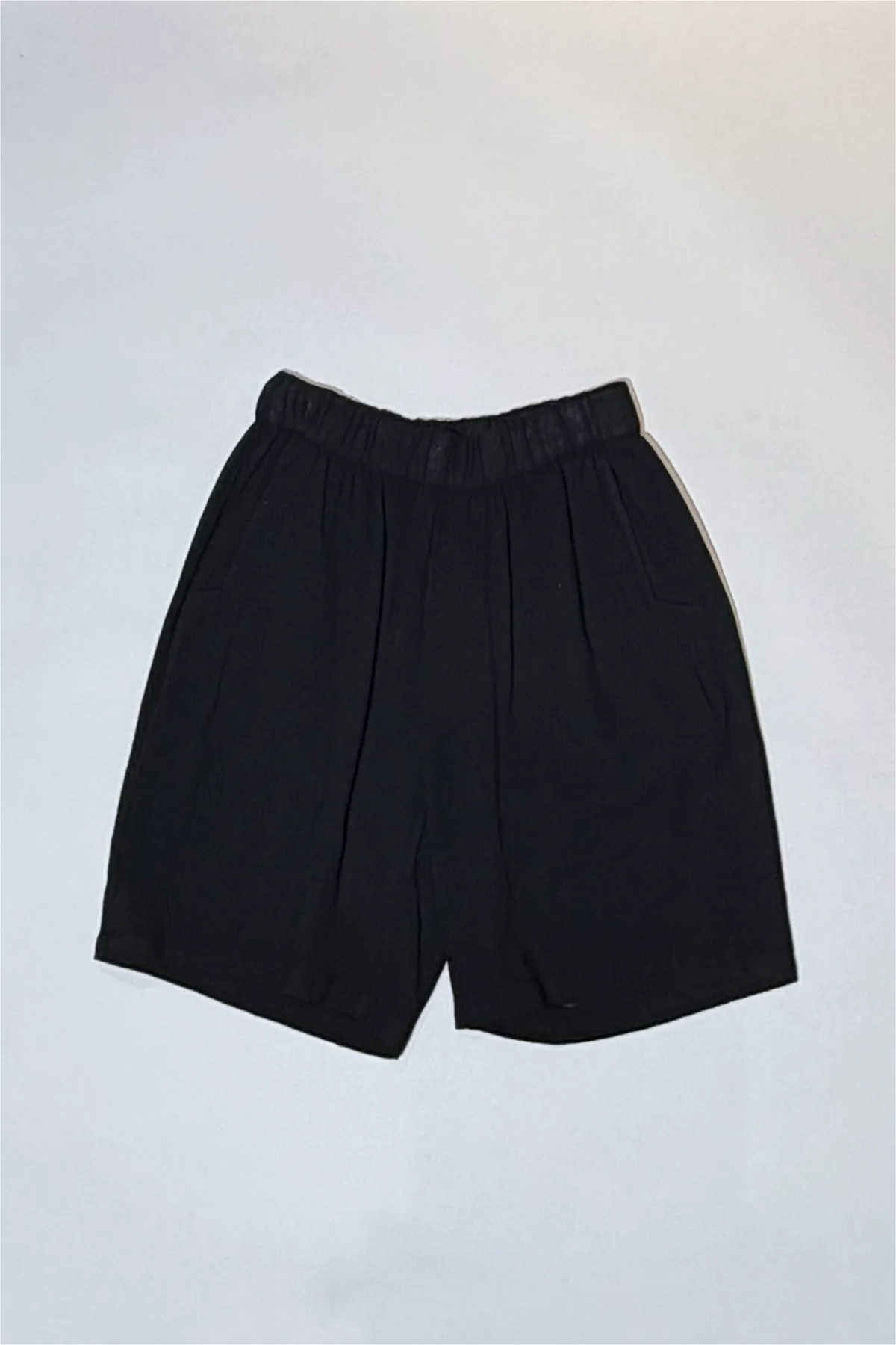 Athoa Bermuda Cotton Shorts - Black
