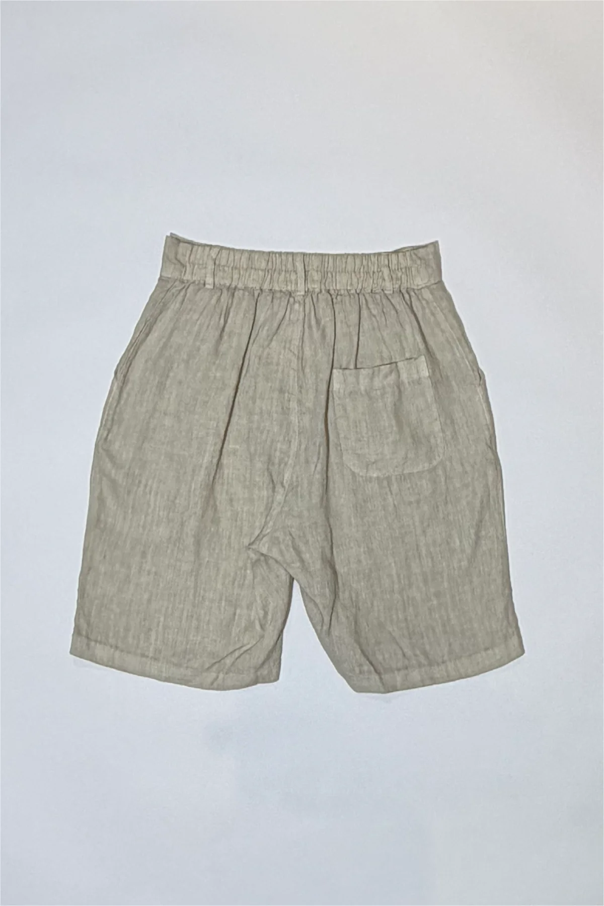 Athoa Bermuda Pleated Shorts - Beige - Image 2