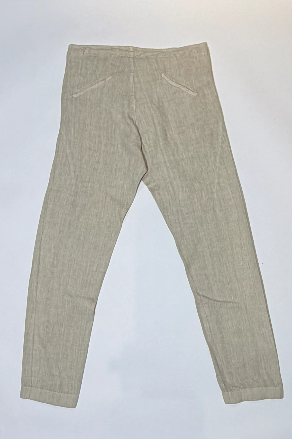 Athoa Linen Carrot Pants - Beige - Image 2