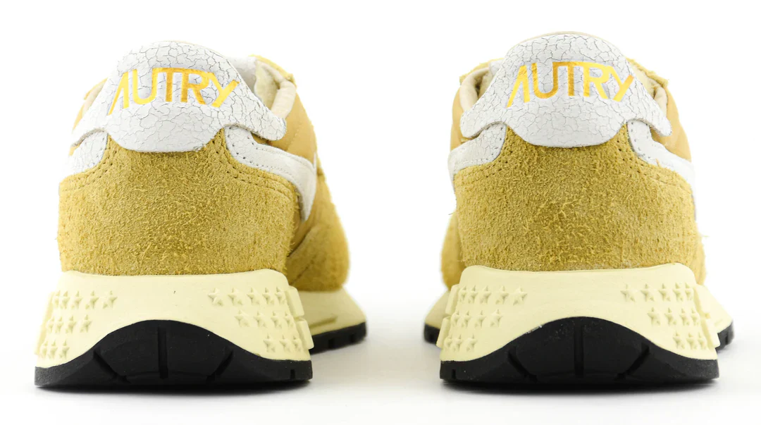 Autry Reelwind Low NC26 Sneakers - Mustard/White - Image 3