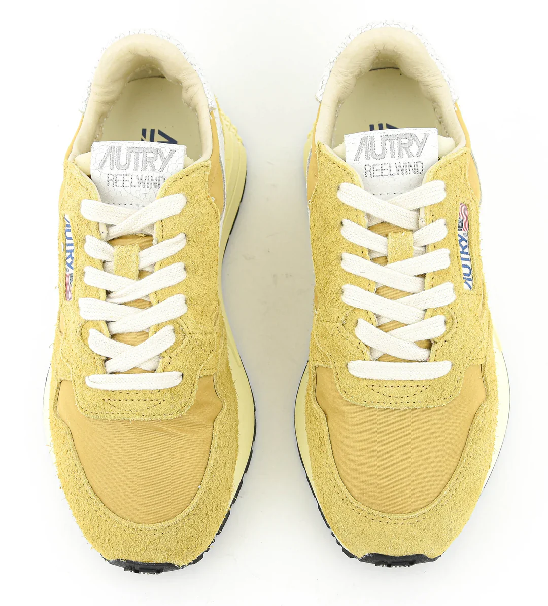 Autry Reelwind Low NC26 Sneakers - Mustard/White - Image 4