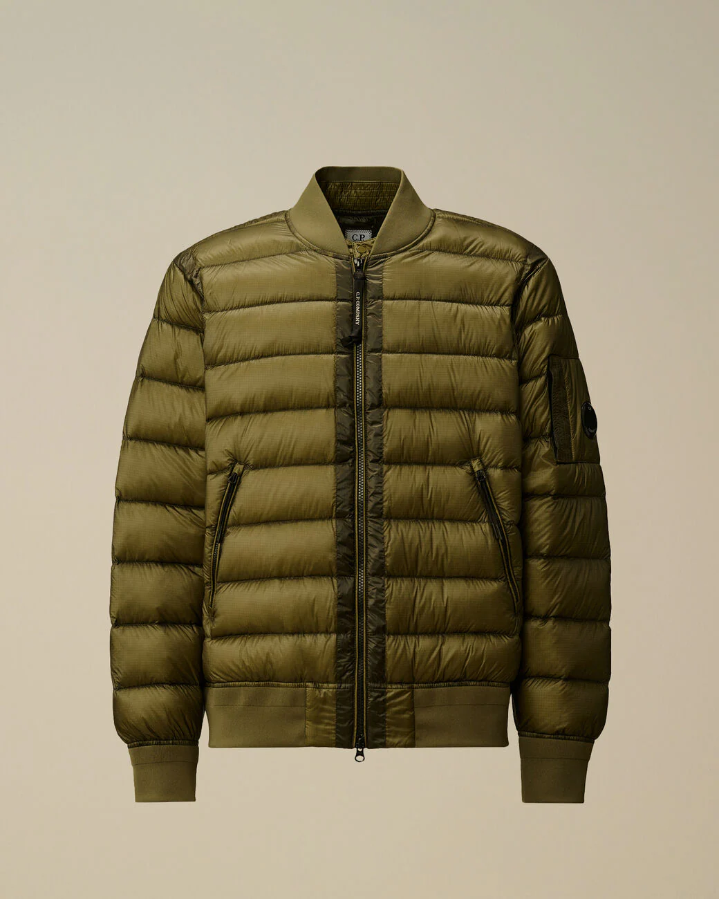 C.P. Company Mens Down Bomber 001A DD-Shell - Green - Image 7