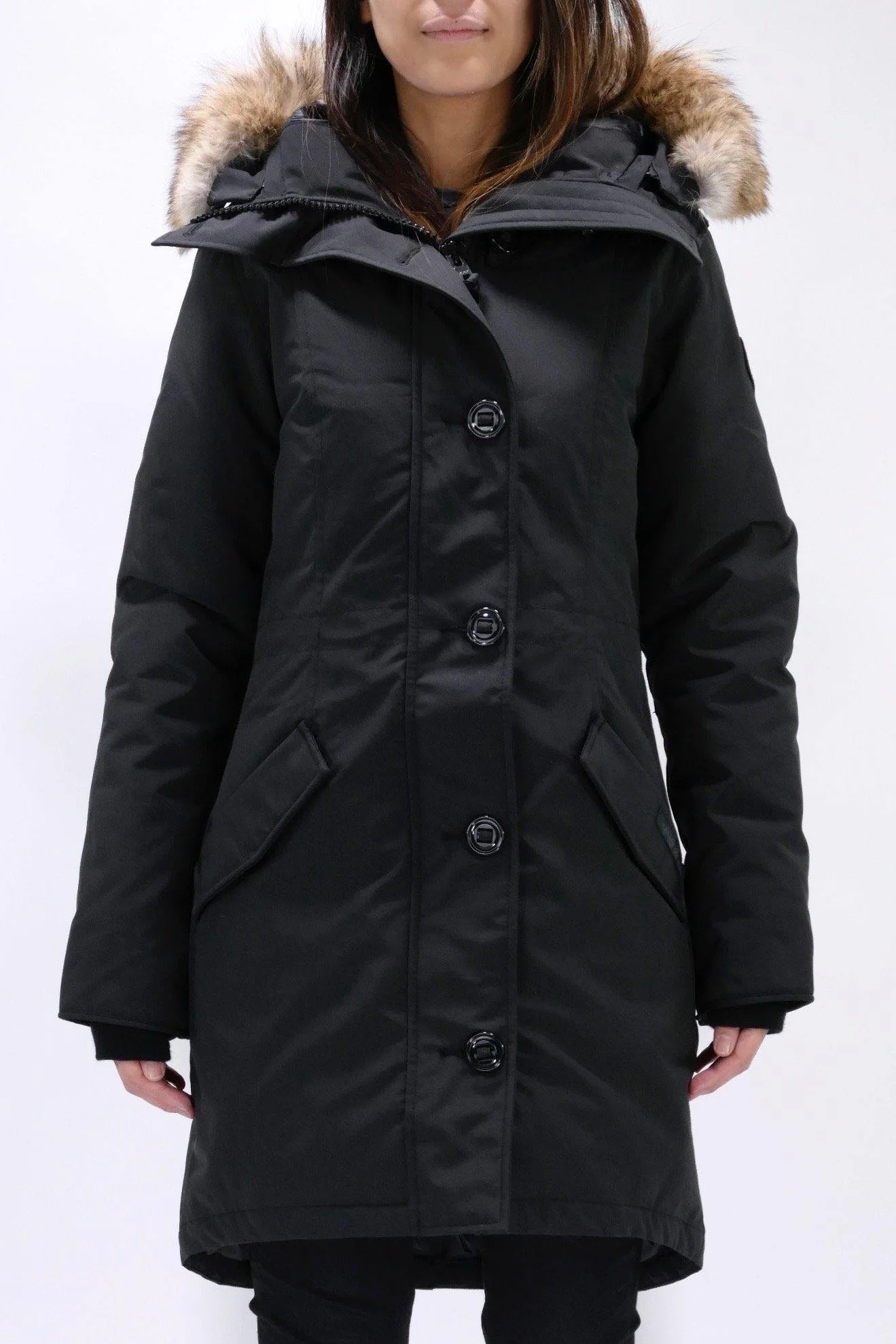 Canada Goose Womens Down *Parka Rossclair Black Label - Black