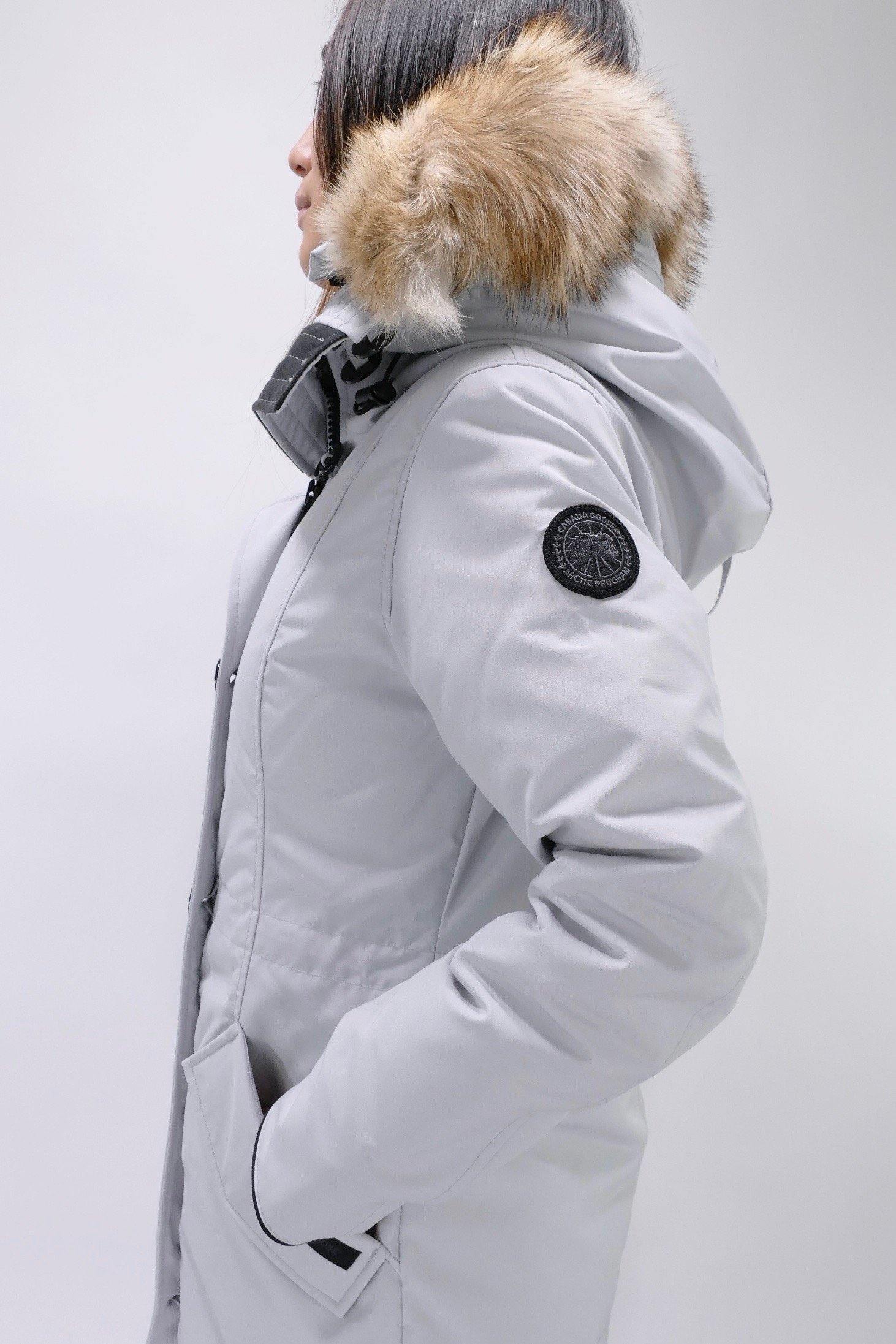 Canada Goose Womens Down *Parka Rossclair Black Label - Silverbirch - Image 5