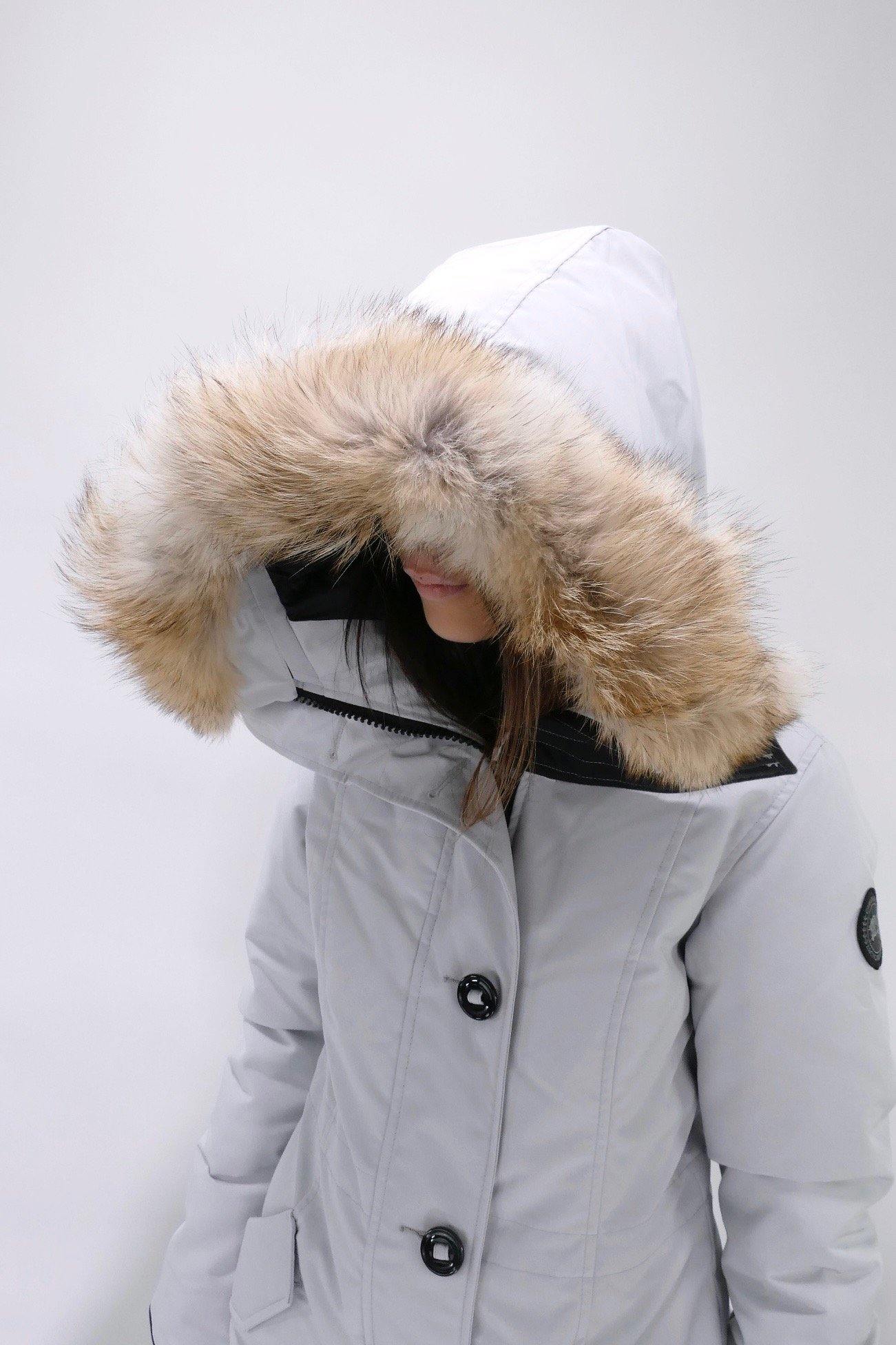 Canada Goose Womens Down *Parka Rossclair Black Label - Silverbirch - Image 6