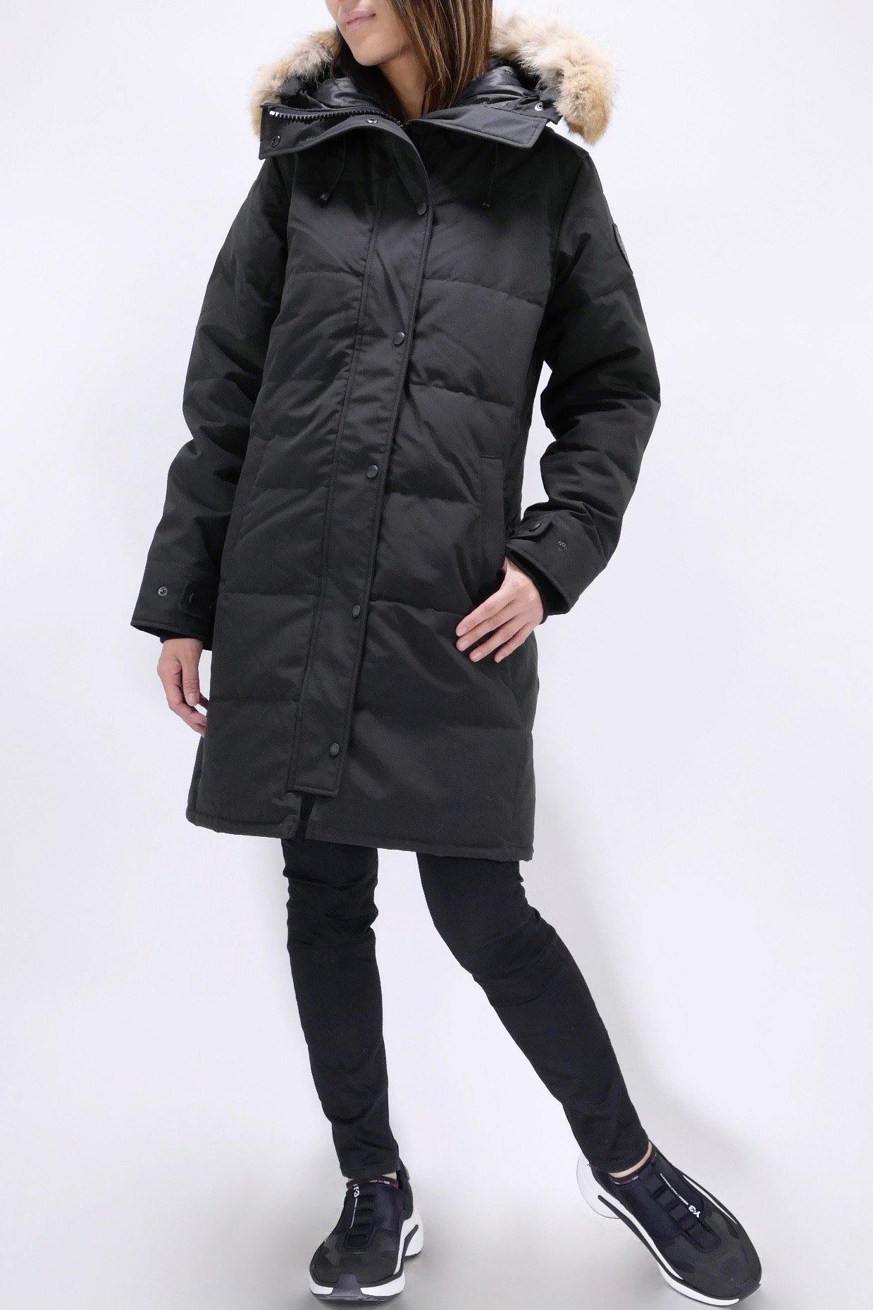 Canada Goose Womens Down *Parka Shelburne Black Label - Black - Image 4