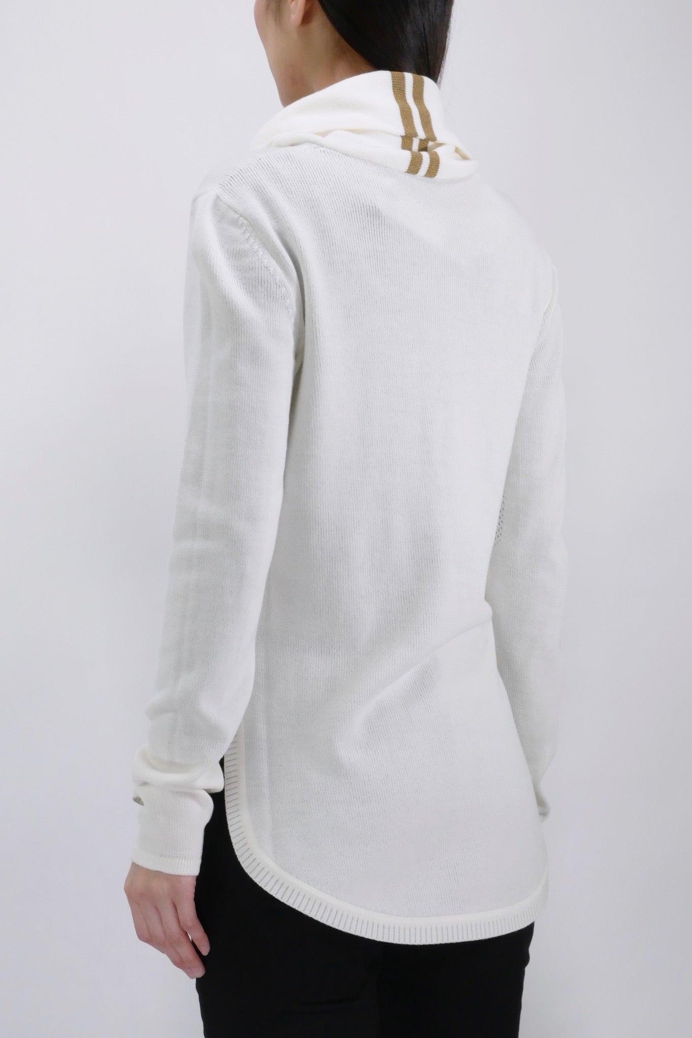 Canada Goose Womens Knit 1/4 Zip Fairhaven - Cotton Grass - Image 3