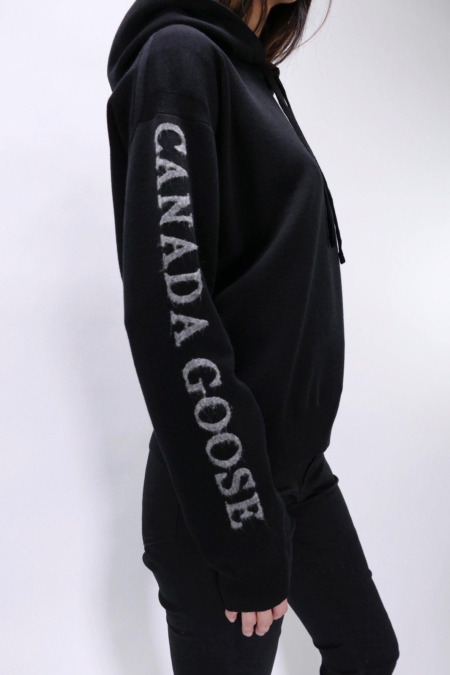 Canada Goose Womens Knit Hoody Belleville - Black - Image 6