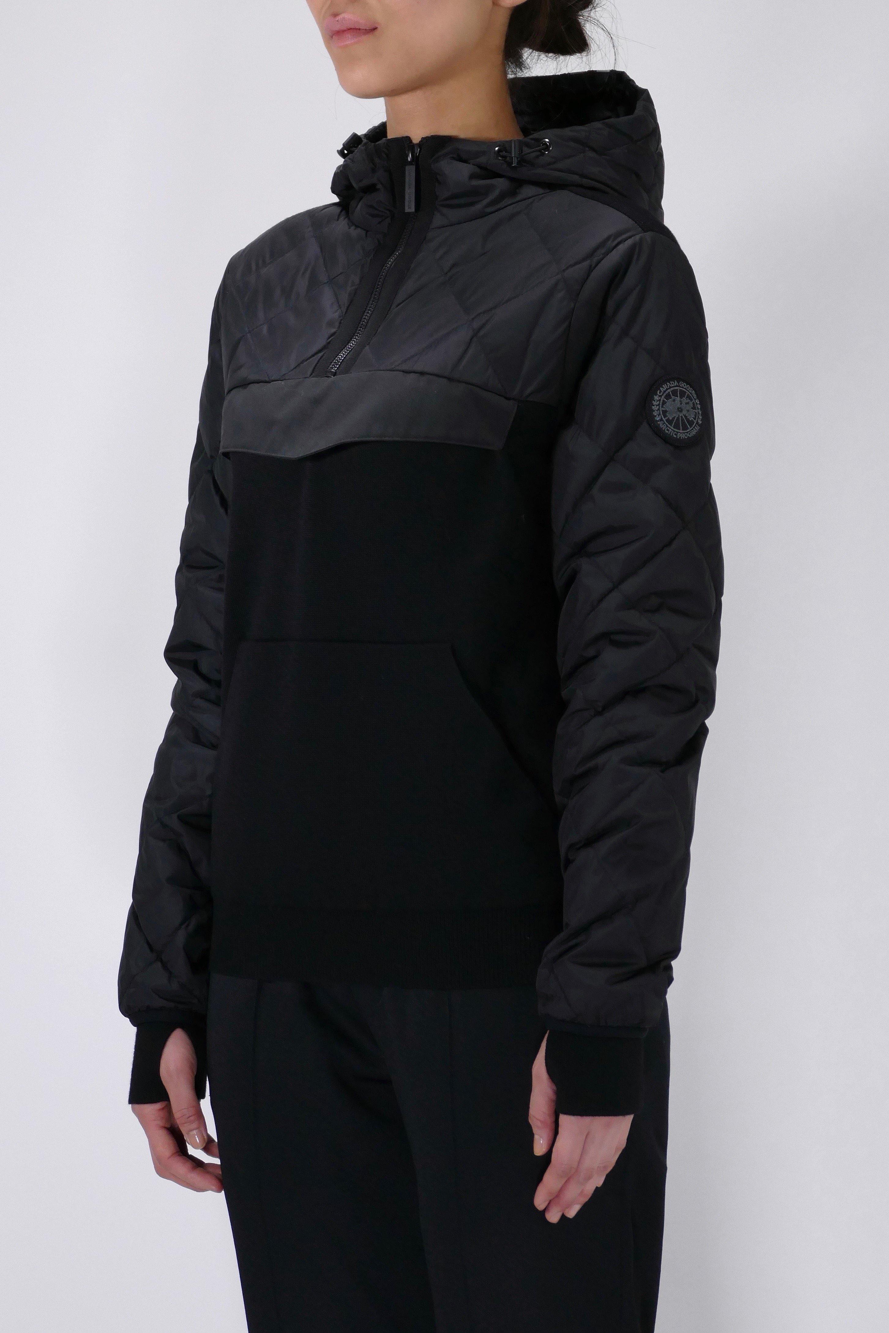 Canada Goose Womens Knit Anorak Hybridge Black Label - Black - Image 3