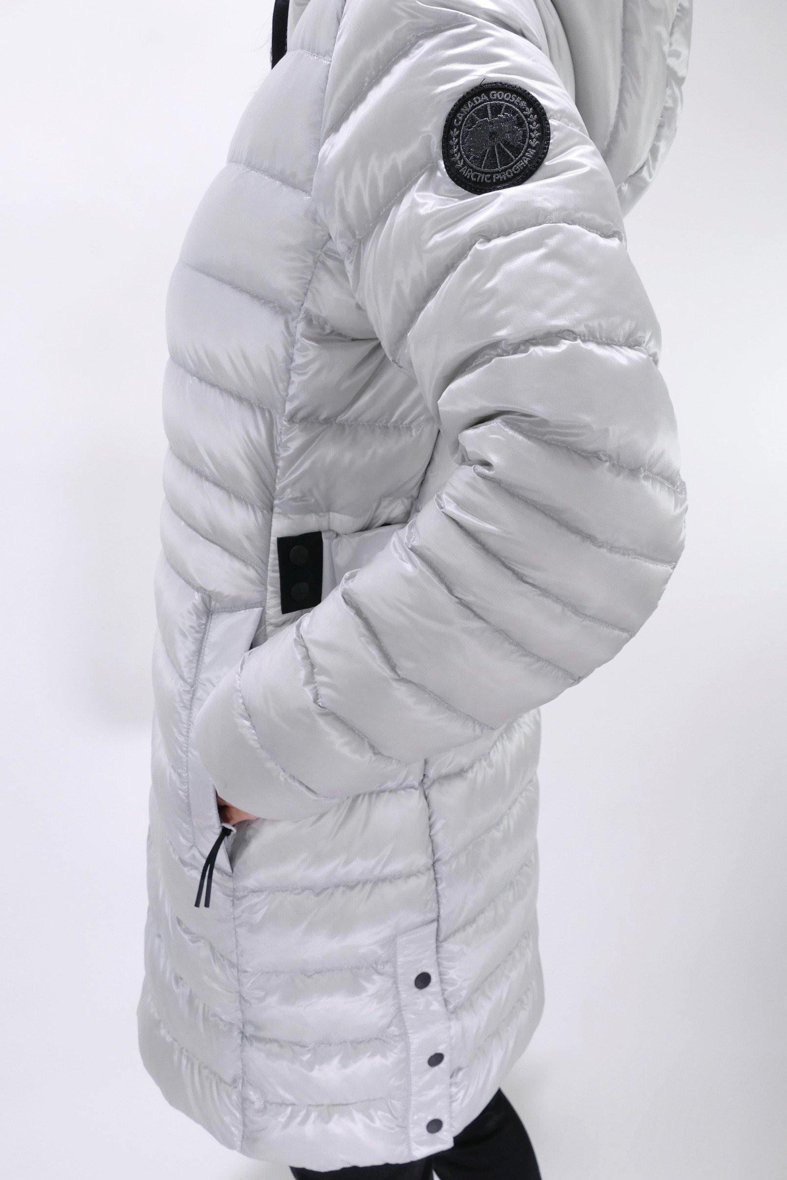 Canada Goose Womens Lite Jacket Cypress Hooded Black Label - Silverbirch - Image 5