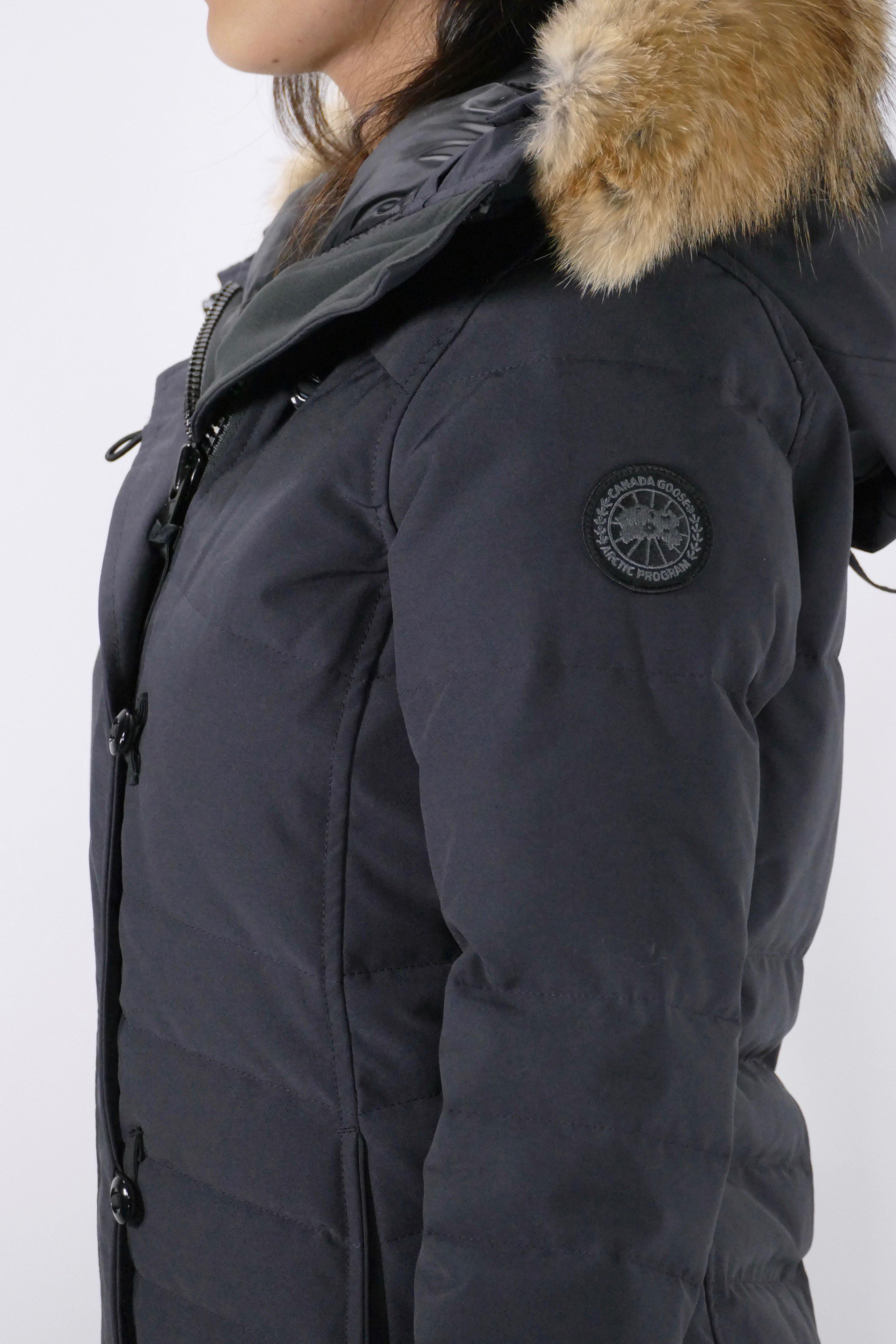 Canada Goose Womens Down *Parka Lorette Black Label - Navy - Image 5