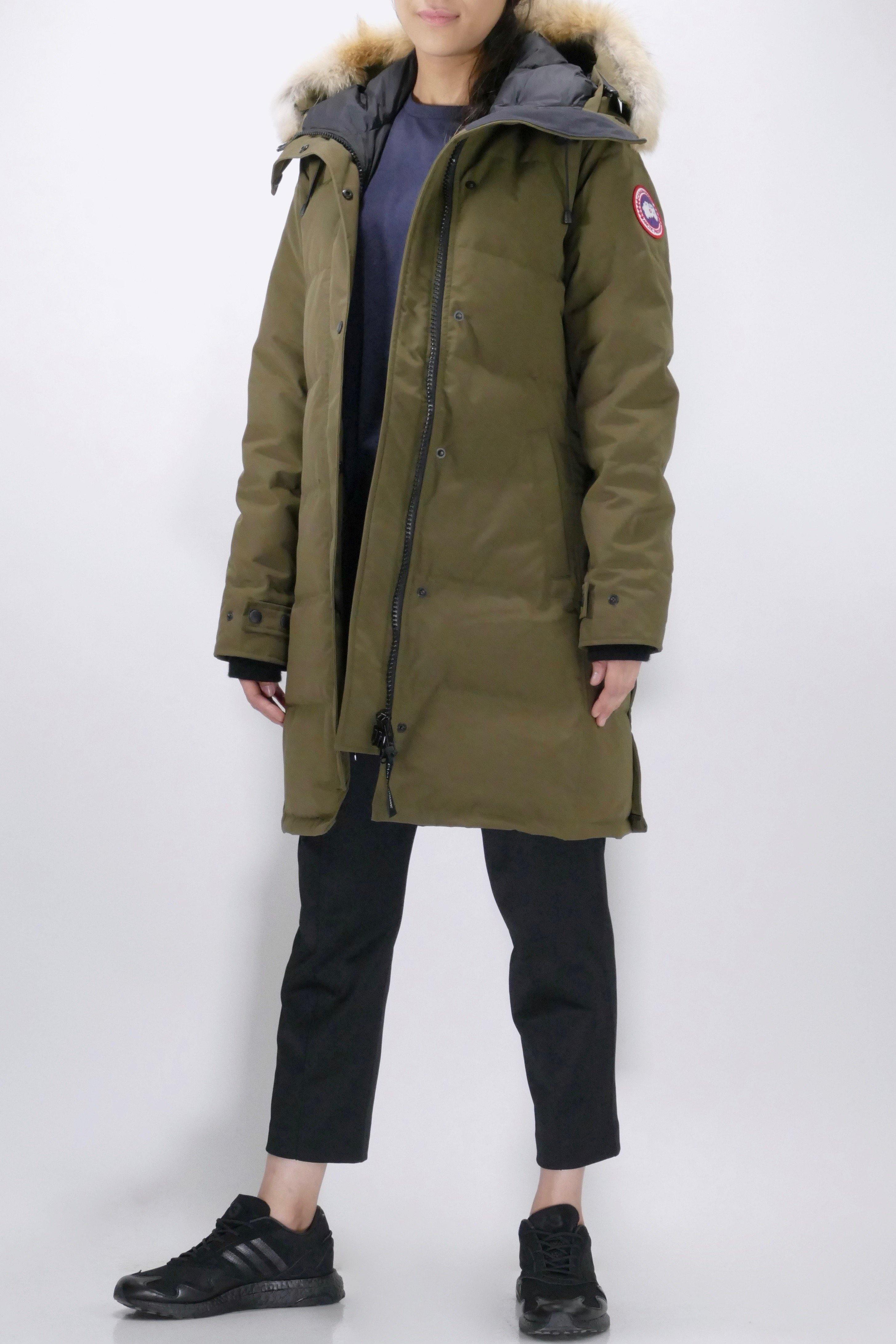 Canada Goose Womens Down *Parka Shelburne - Military Green - Image 2