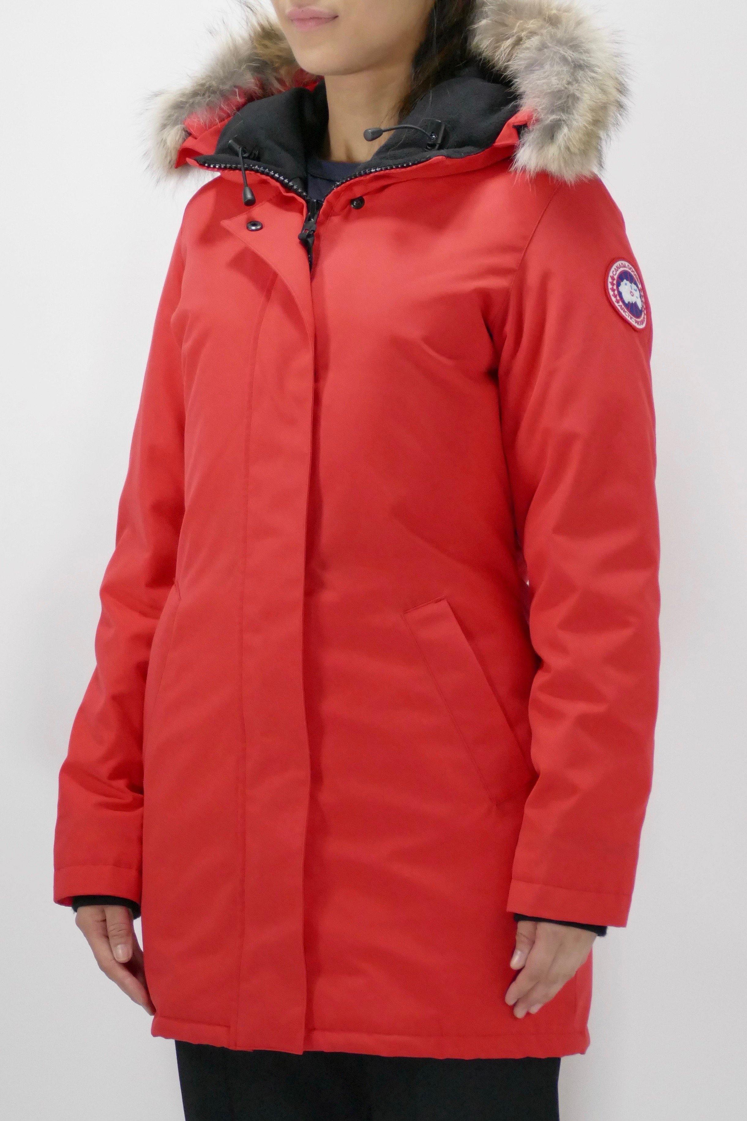 Canada Goose Womens Down *Parka Victoria - Red - Image 2