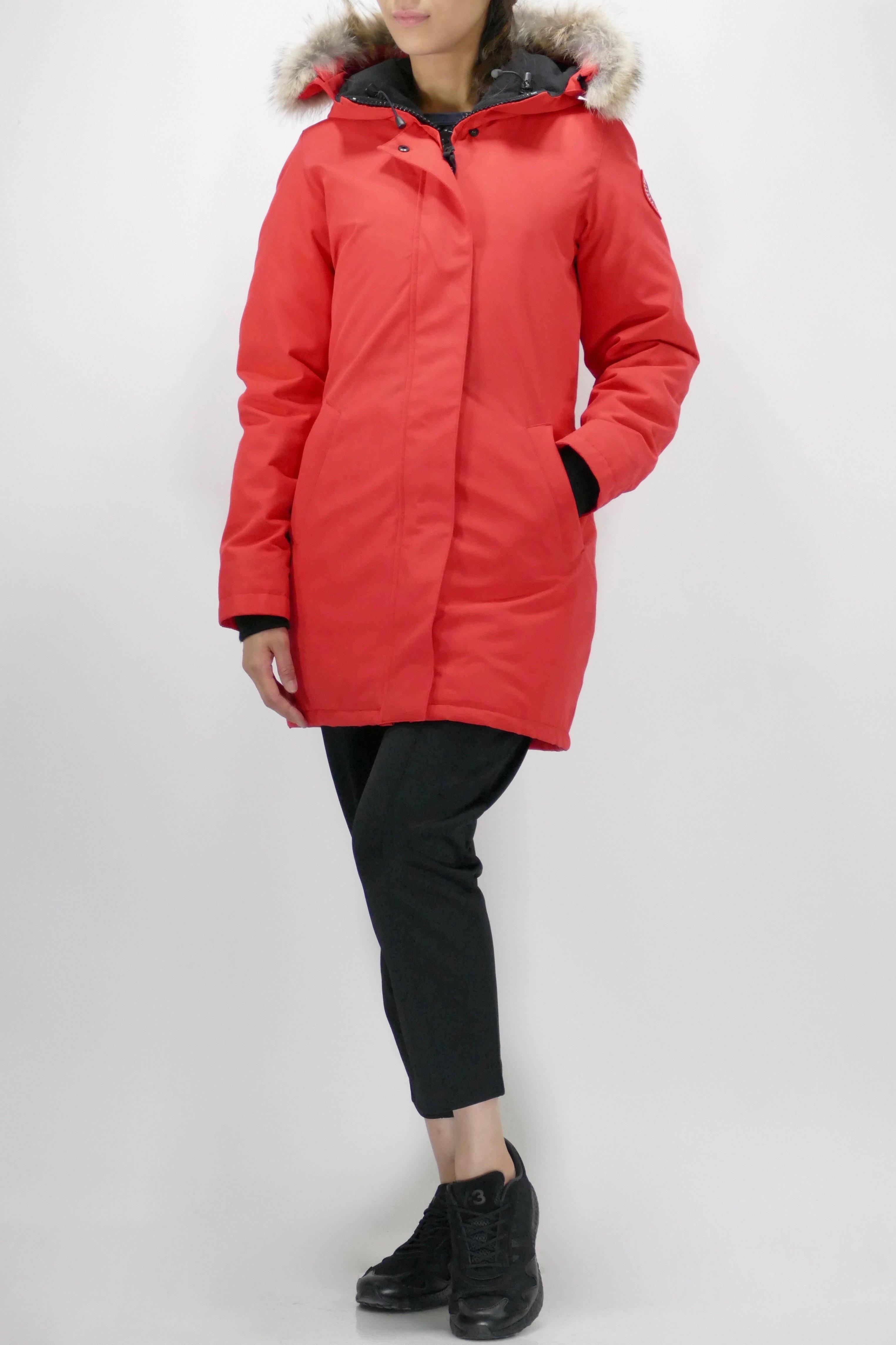 Canada Goose Womens Down *Parka Victoria - Red - Image 4