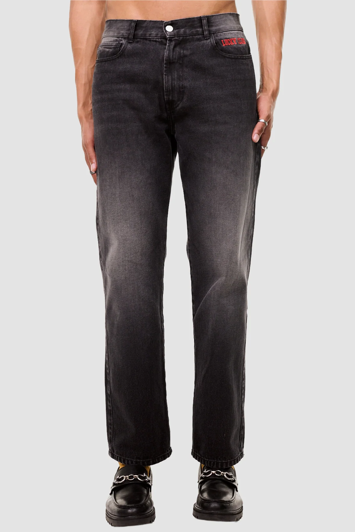 Carne Bollente Lucky Stars Lucky Strikes Jeans - Black