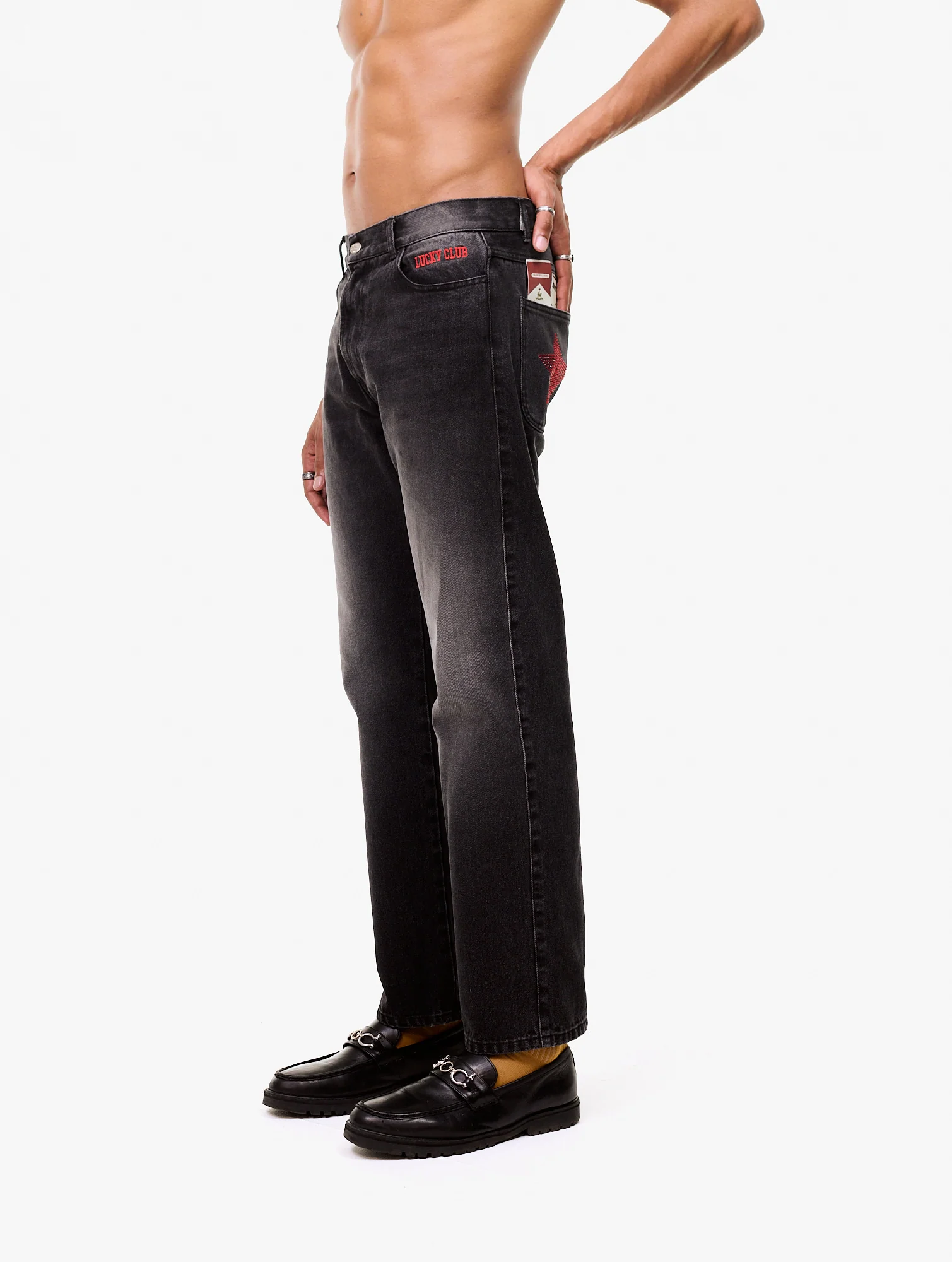 Carne Bollente Lucky Stars Lucky Strikes Jeans - Black - Image 2