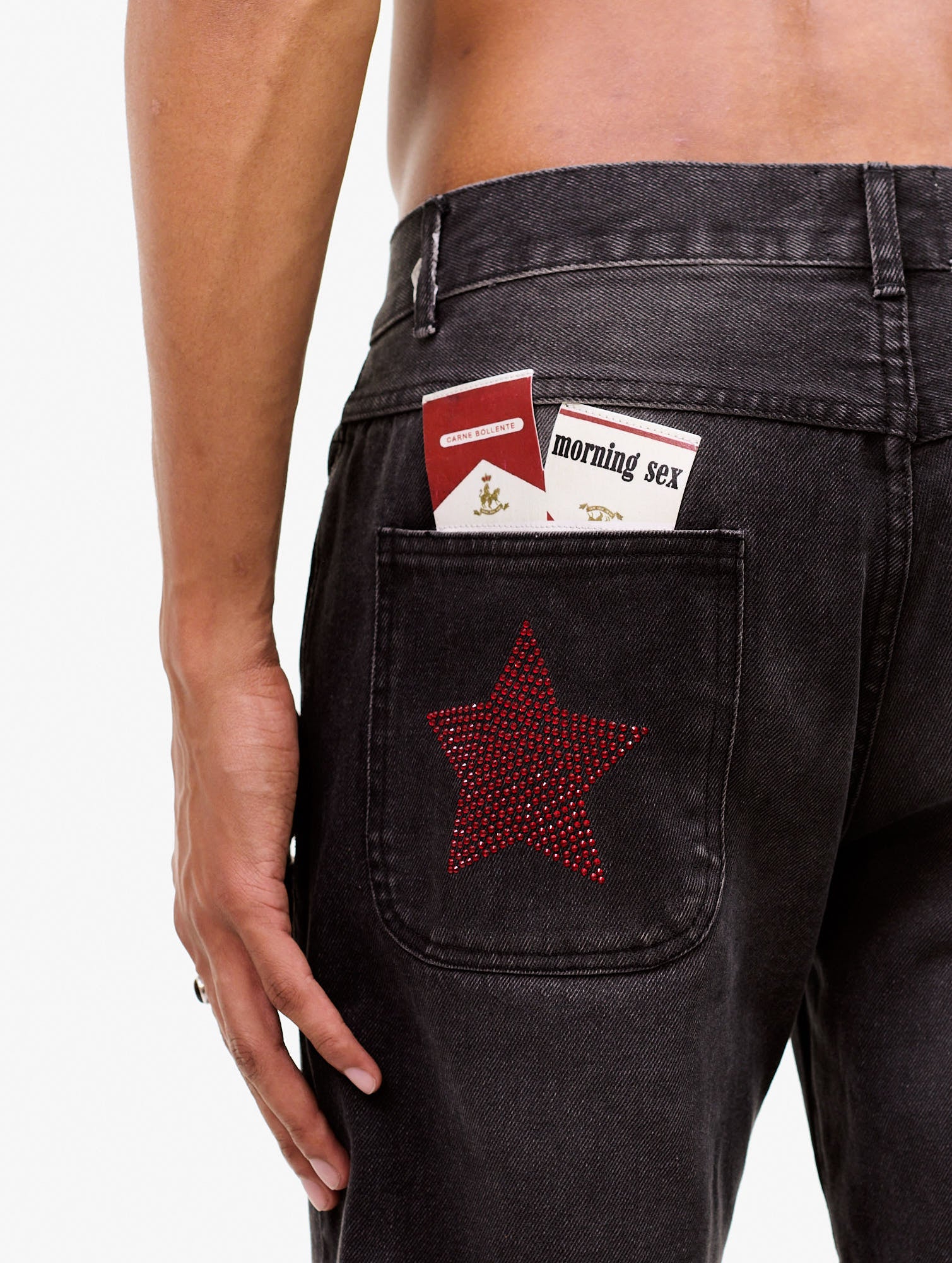 Carne Bollente Lucky Stars Lucky Strikes Jeans - Black - Image 4