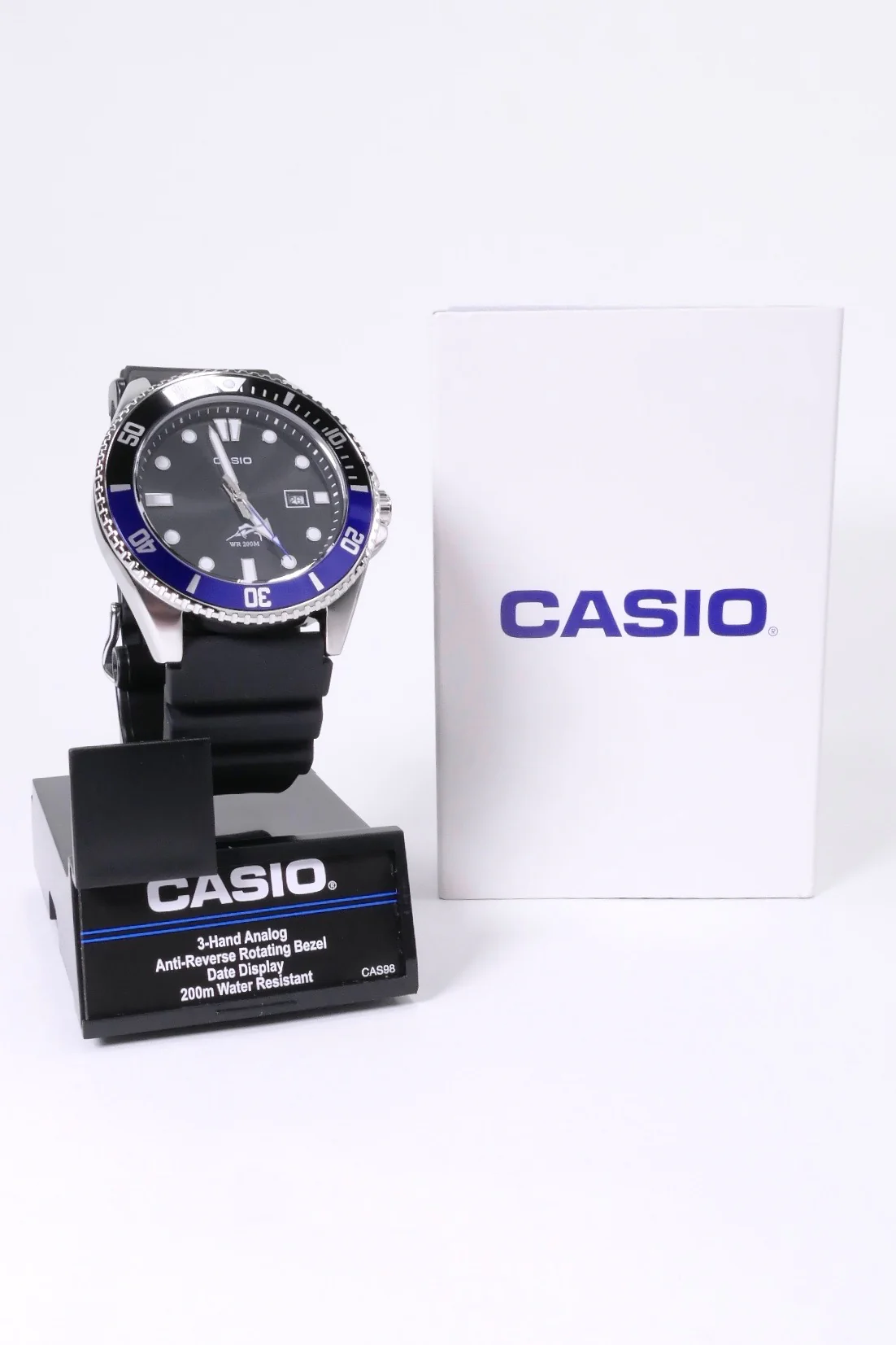 Casio MDV-106B-1A1V Watch - Black/Blue - Image 3