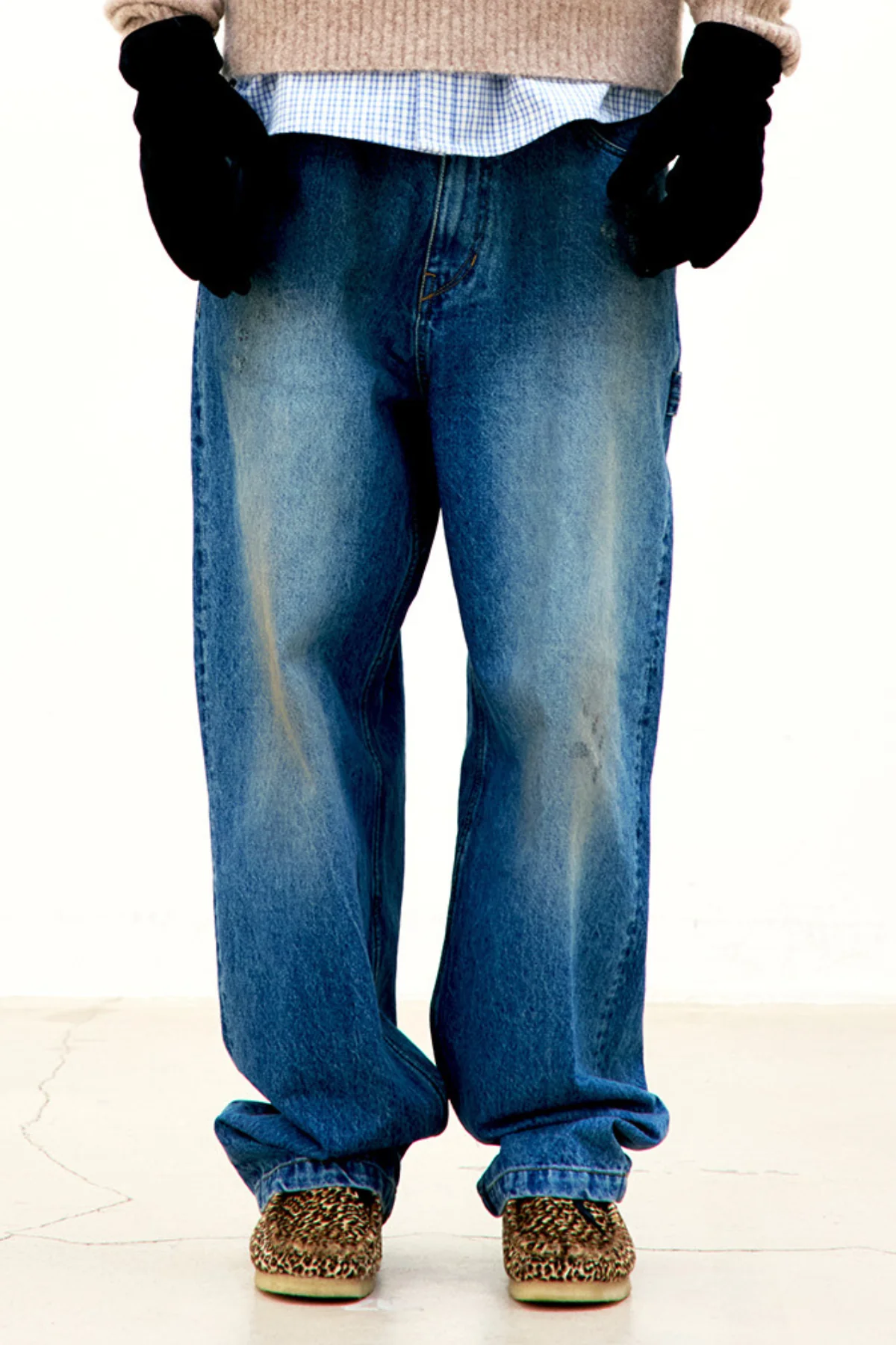 COOR Dusty 5 Pocket Carpenter Jeans - Washed Indigo