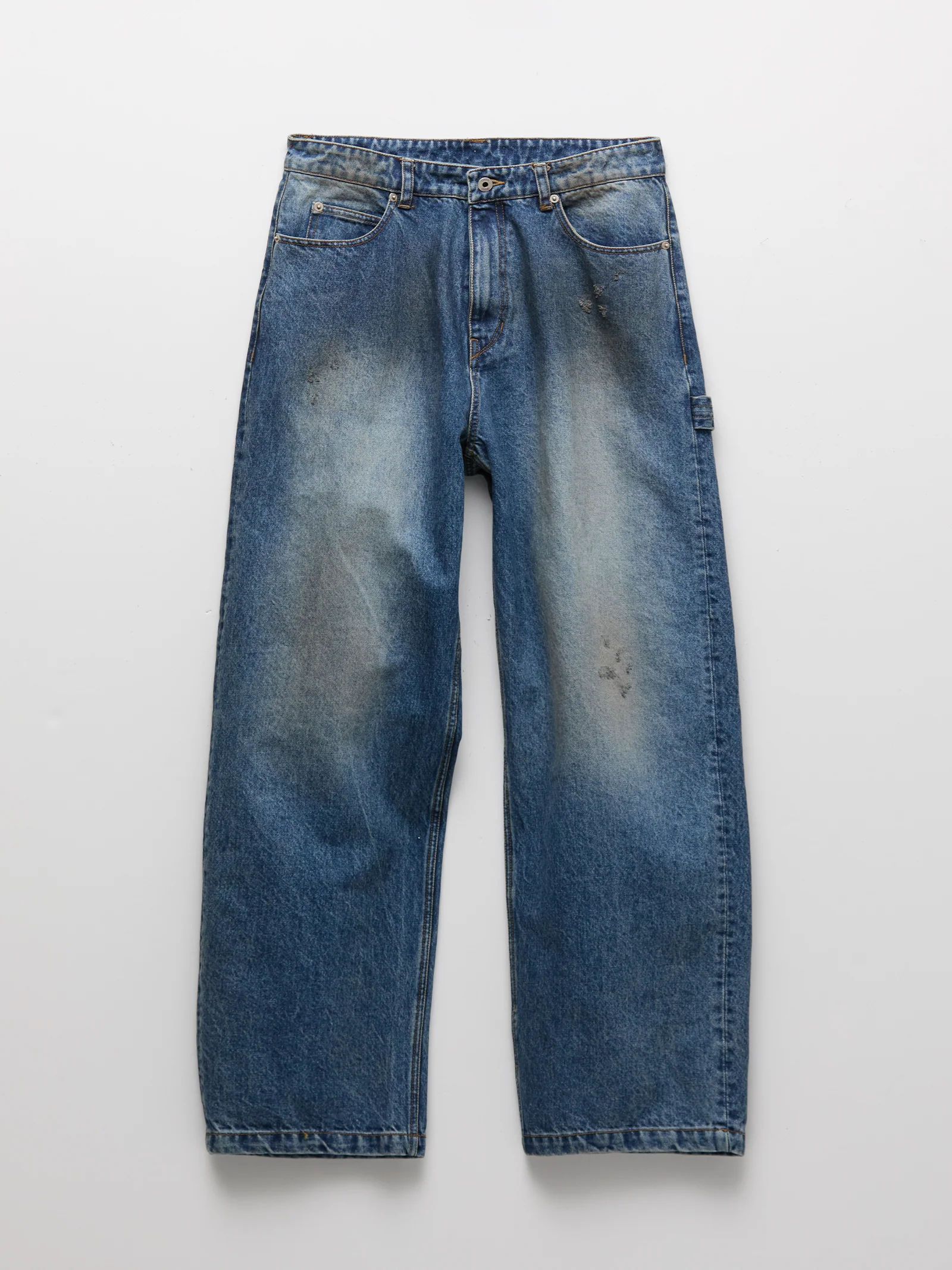 COOR Dusty 5 Pocket Carpenter Jeans - Washed Indigo - Image 6