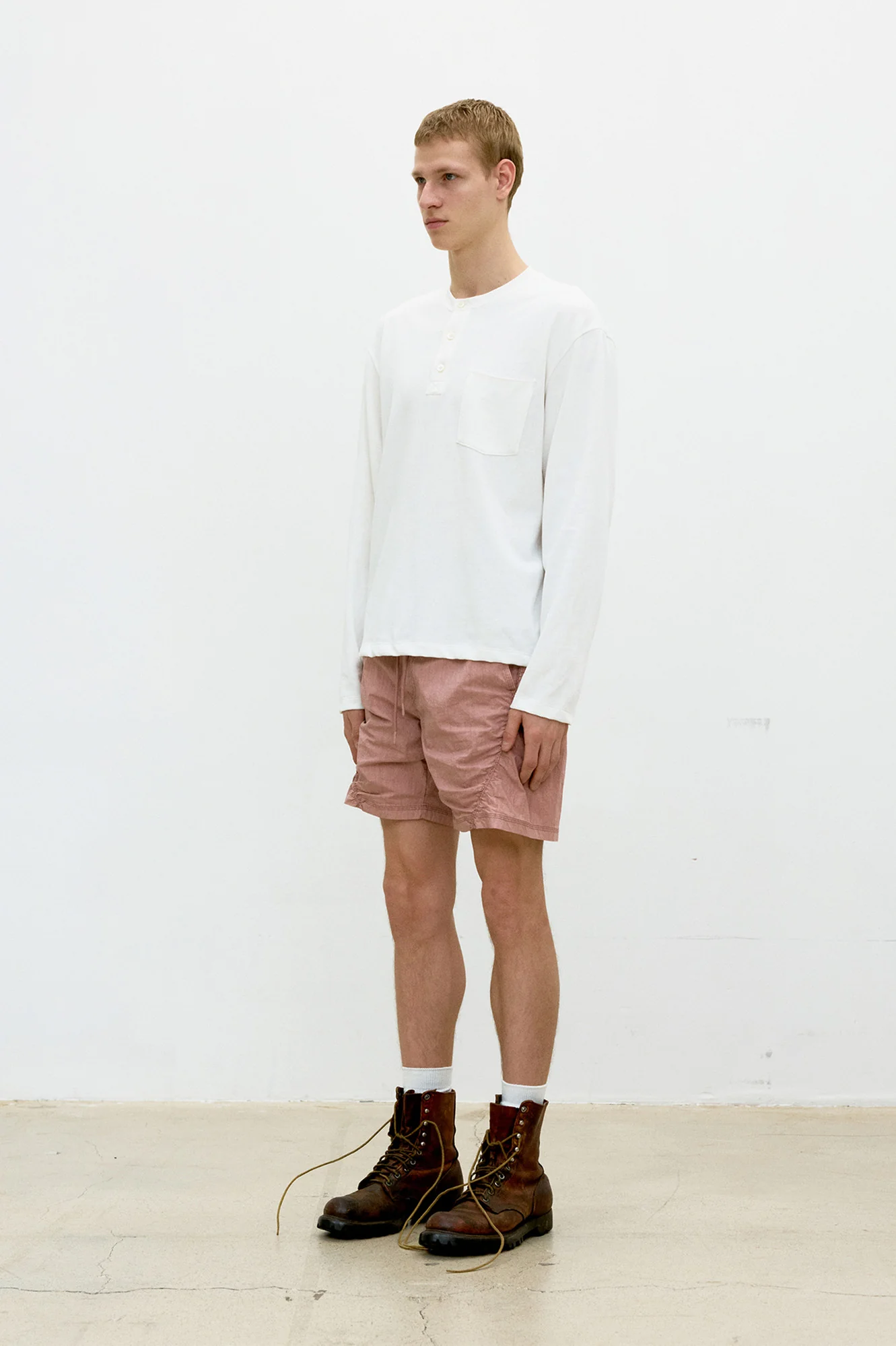 COOR One-Pocket Long Sleeve Tee - White - Image 3
