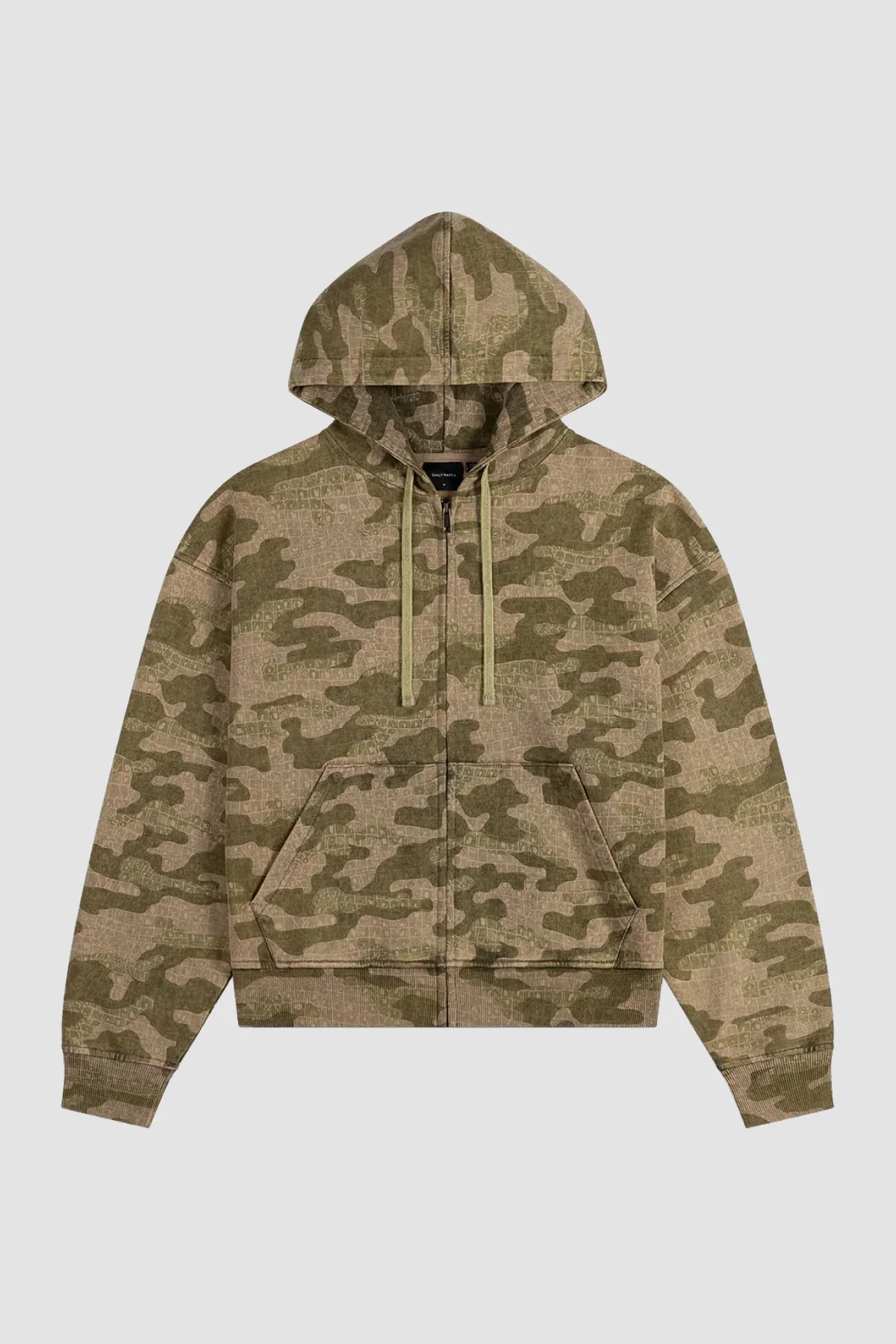 Daily Paper Boxy Zip Hoodie - Camo