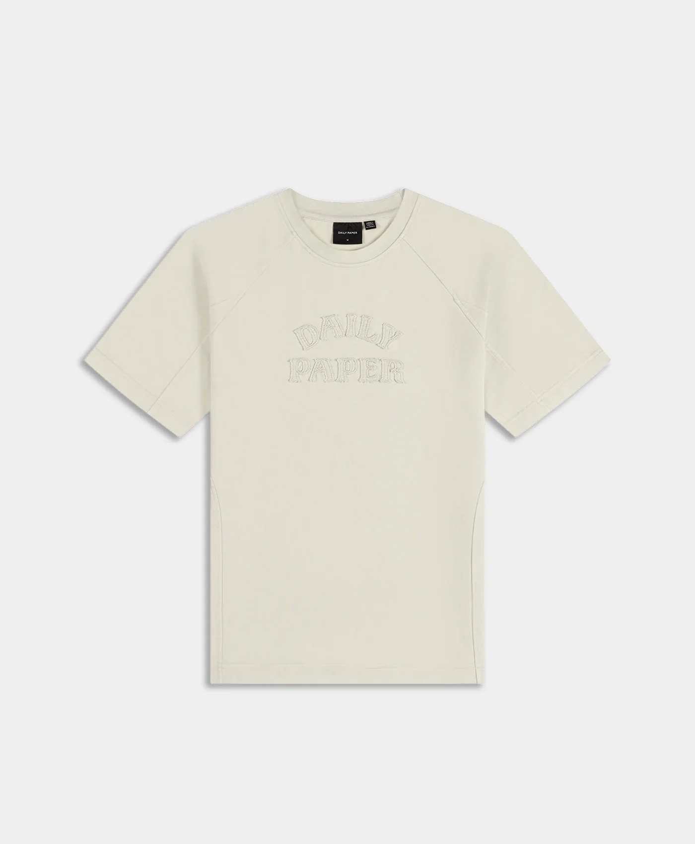 Daily Paper Raglan Stacked Dias Washed Tee - Off White - Image 2