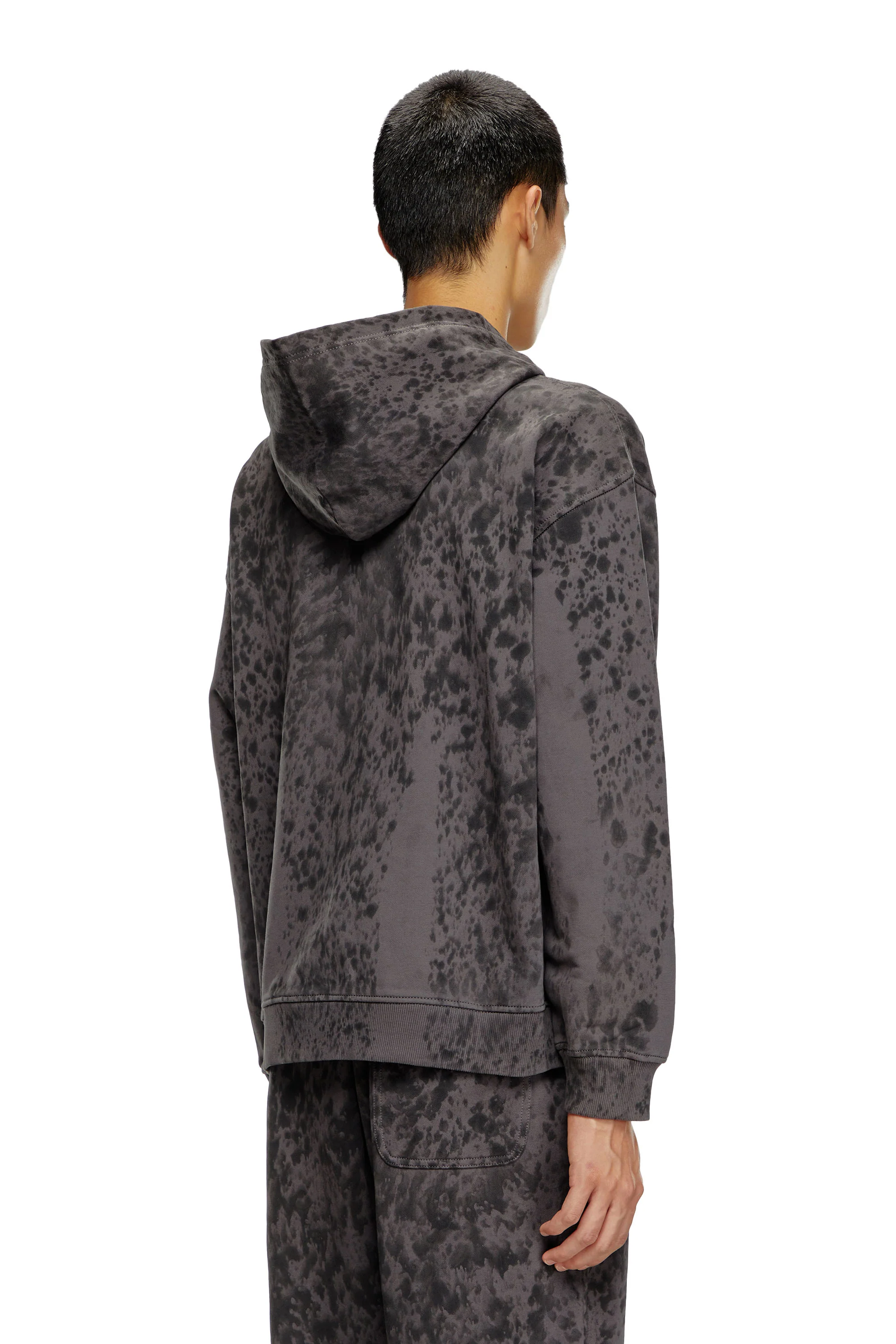 DIESEL S-Boxt-Hood-K1 Hoodie - Grey - Image 2