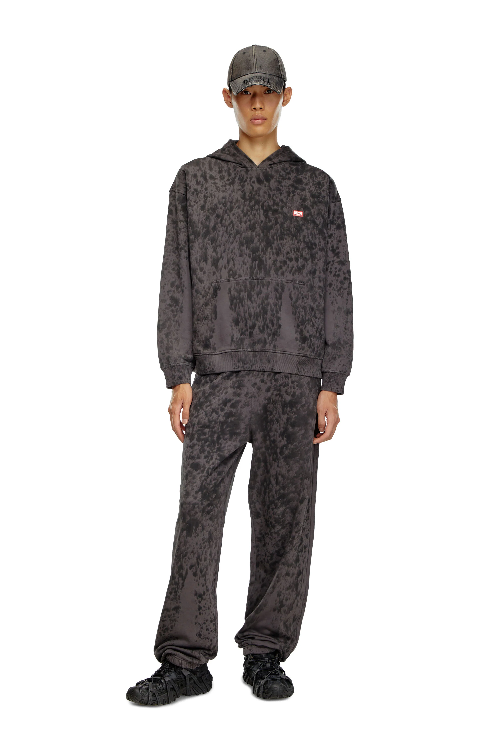 DIESEL S-Boxt-Hood-K1 Hoodie - Grey - Image 4