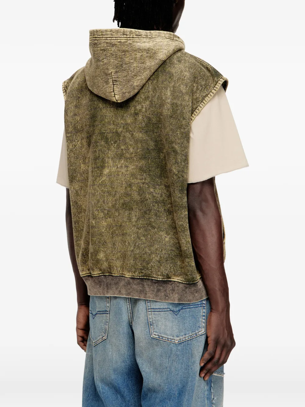 DIESEL S-Boxt-Sl-Zip Vest - Brown - Image 2