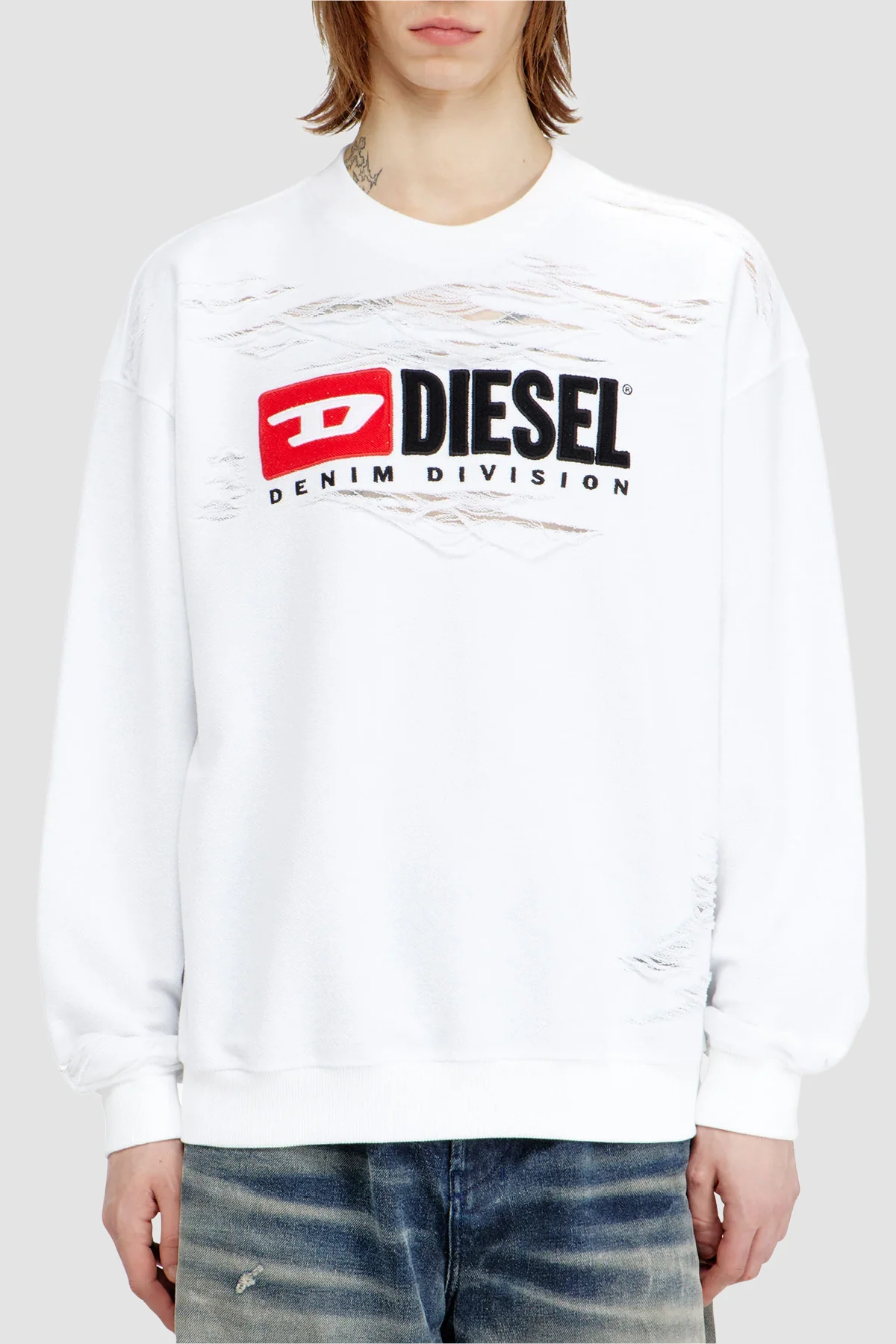 DIESEL S-Boxt-V1 Crewneck - White