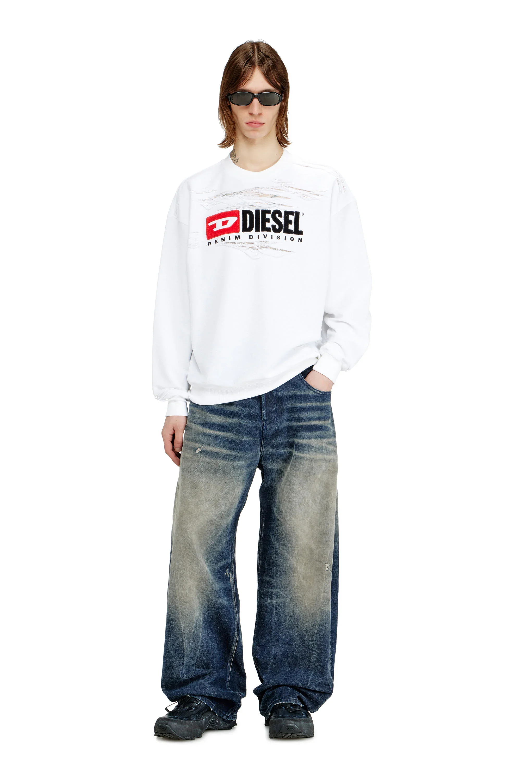 DIESEL S-Boxt-V1 Crewneck - White - Image 2
