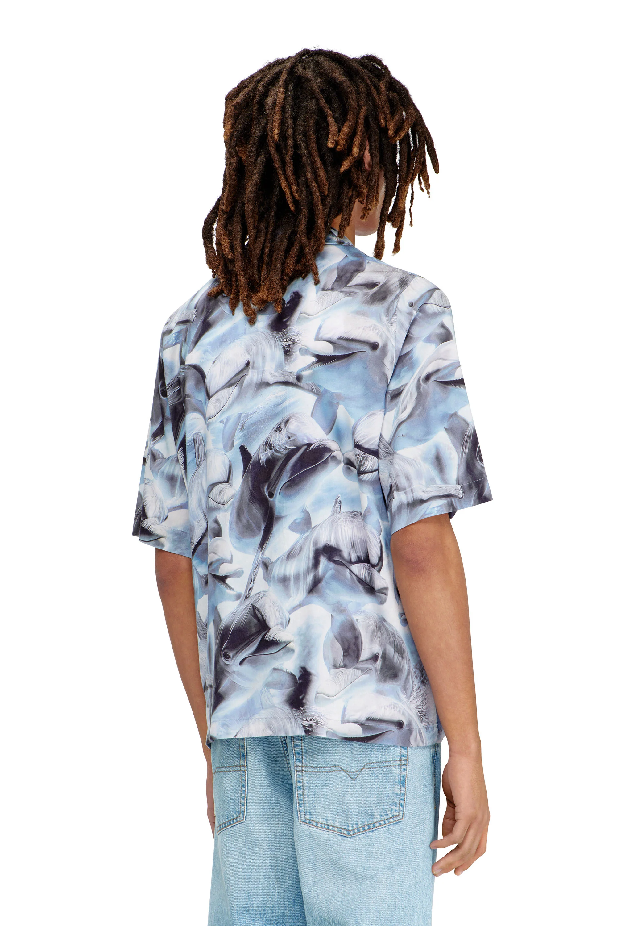 DIESEL S-Brack-Dolphin Shirt - Blue - Image 2
