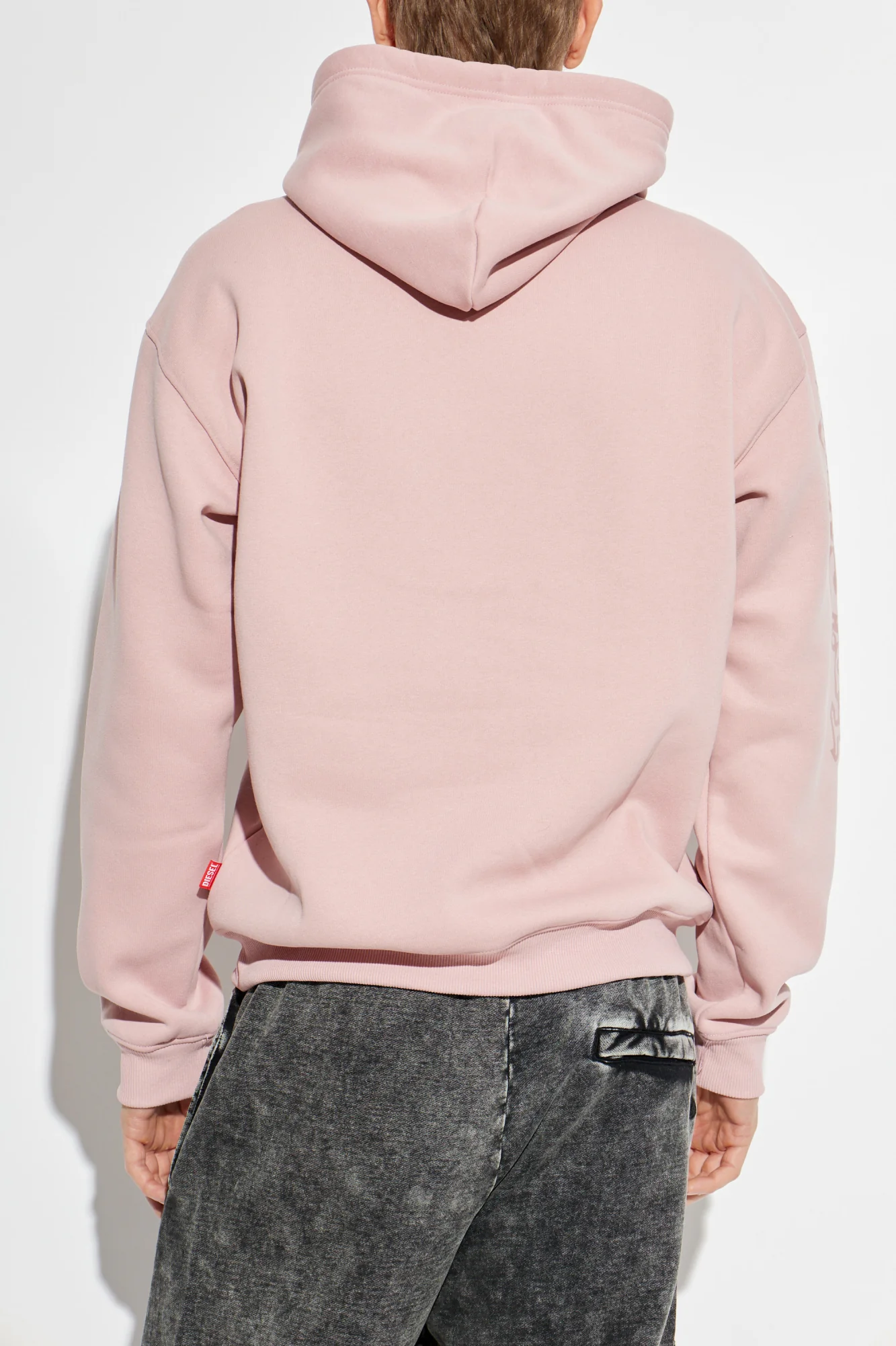 DIESEL S-Norm-Hood-V1 Hoodie - Pink - Image 2
